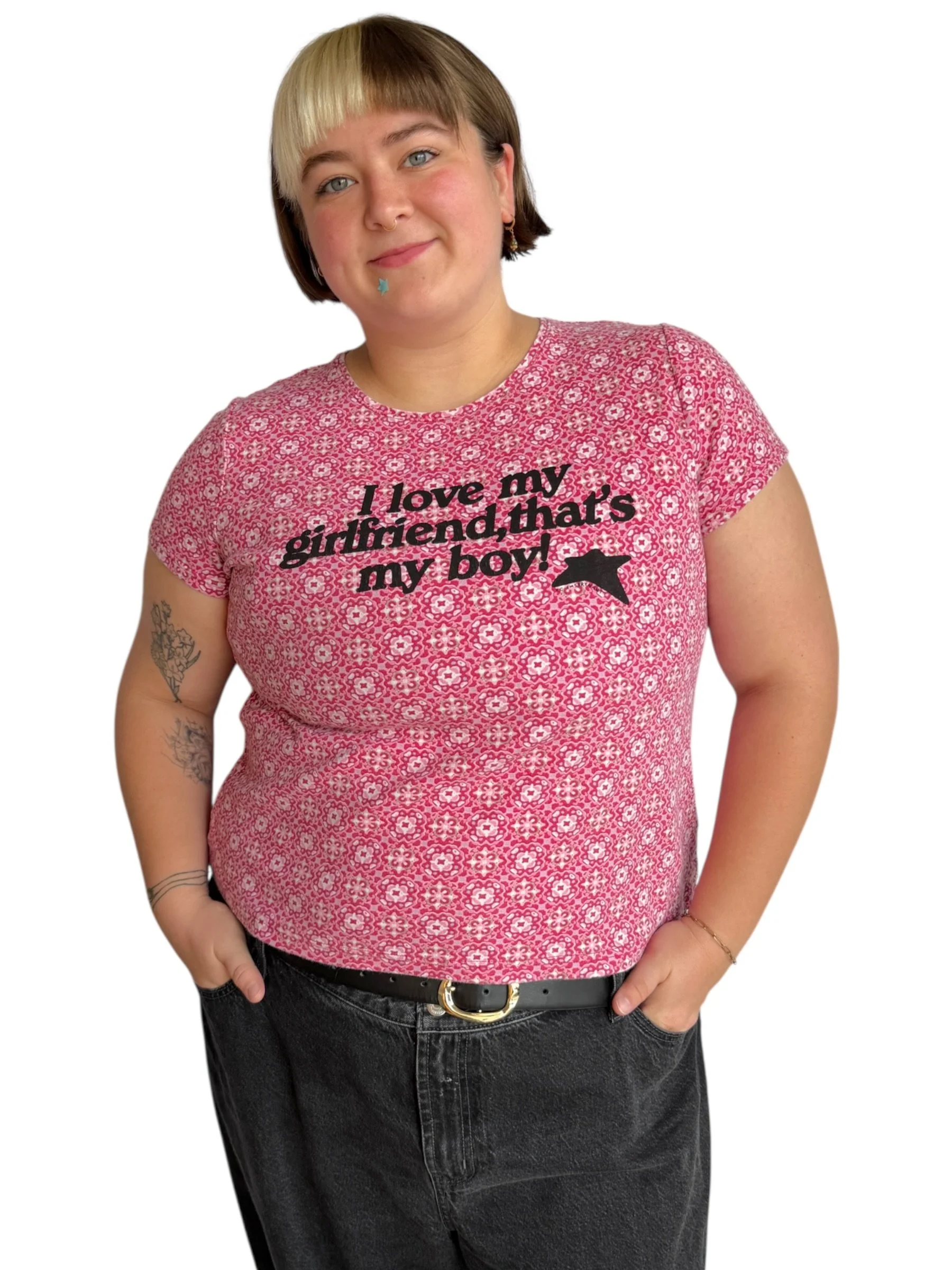 I Love My Girlfriend, That's My Boy Tee - XL