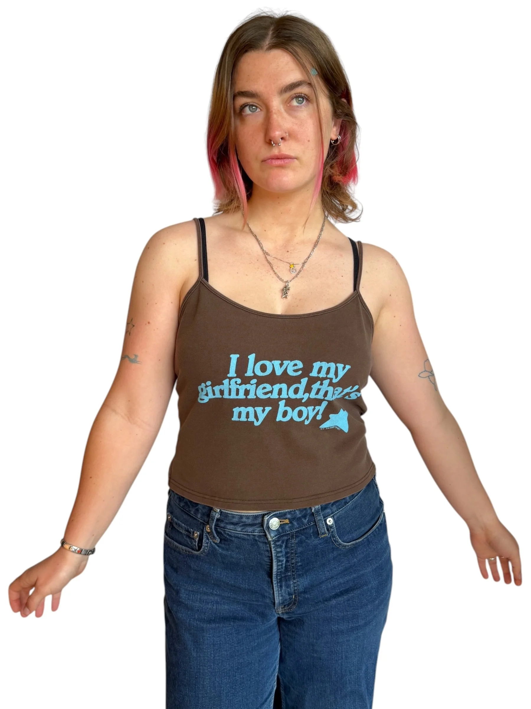 I Love My Girlfriend, That's My Boy Tank - L