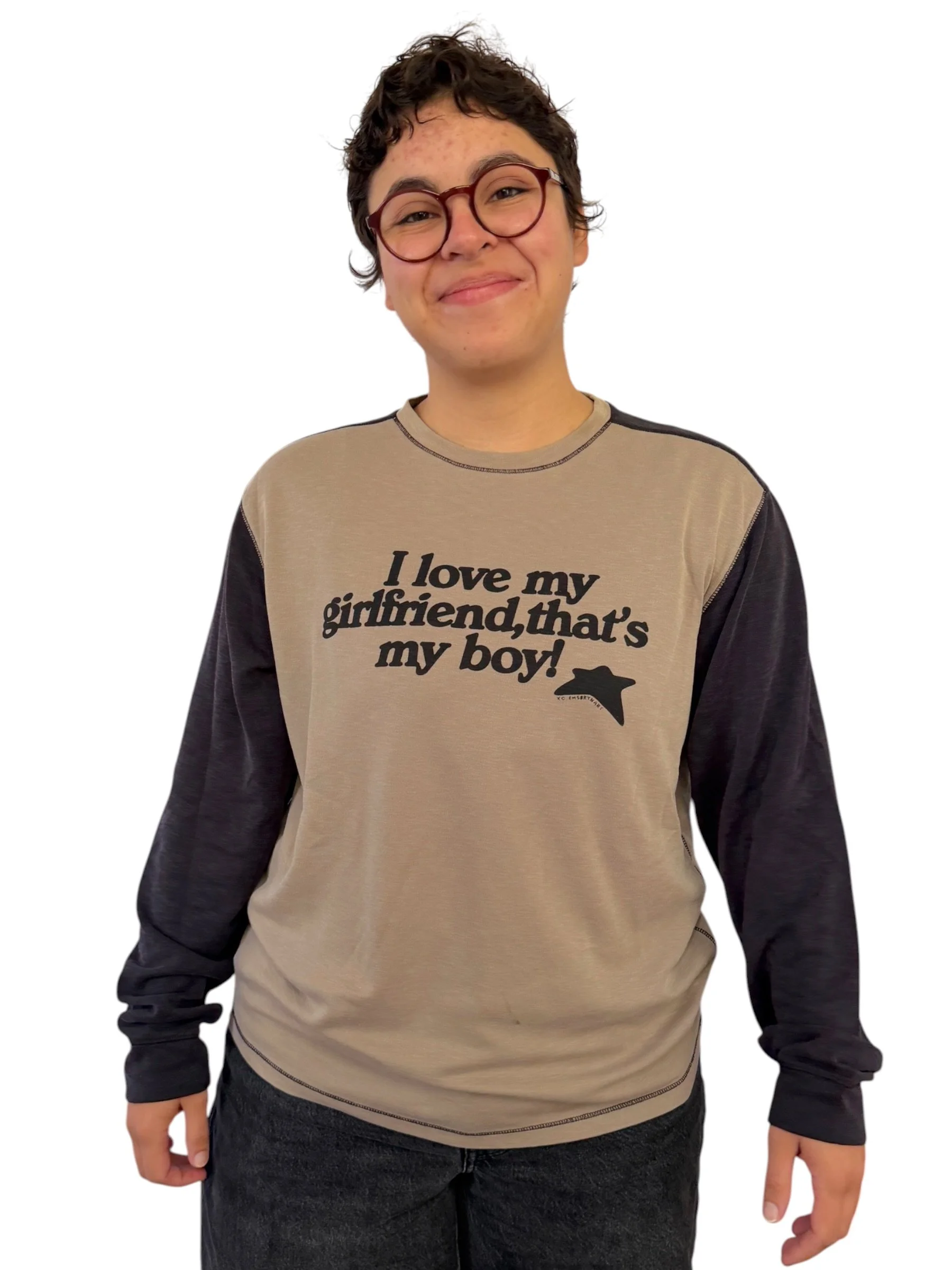 I Love My Girlfriend, That's My Boy Tee - M