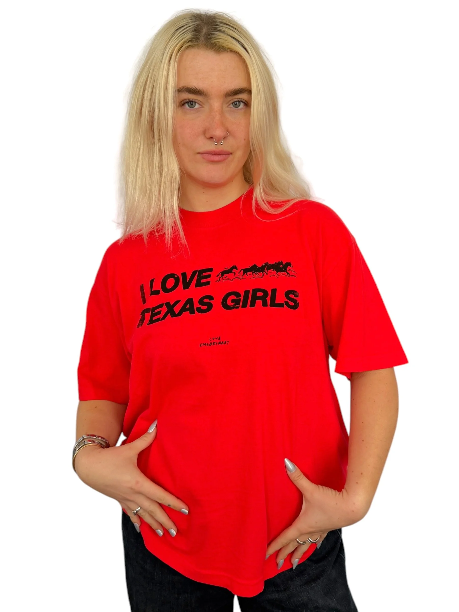 I Love Texas Girls Tee - M