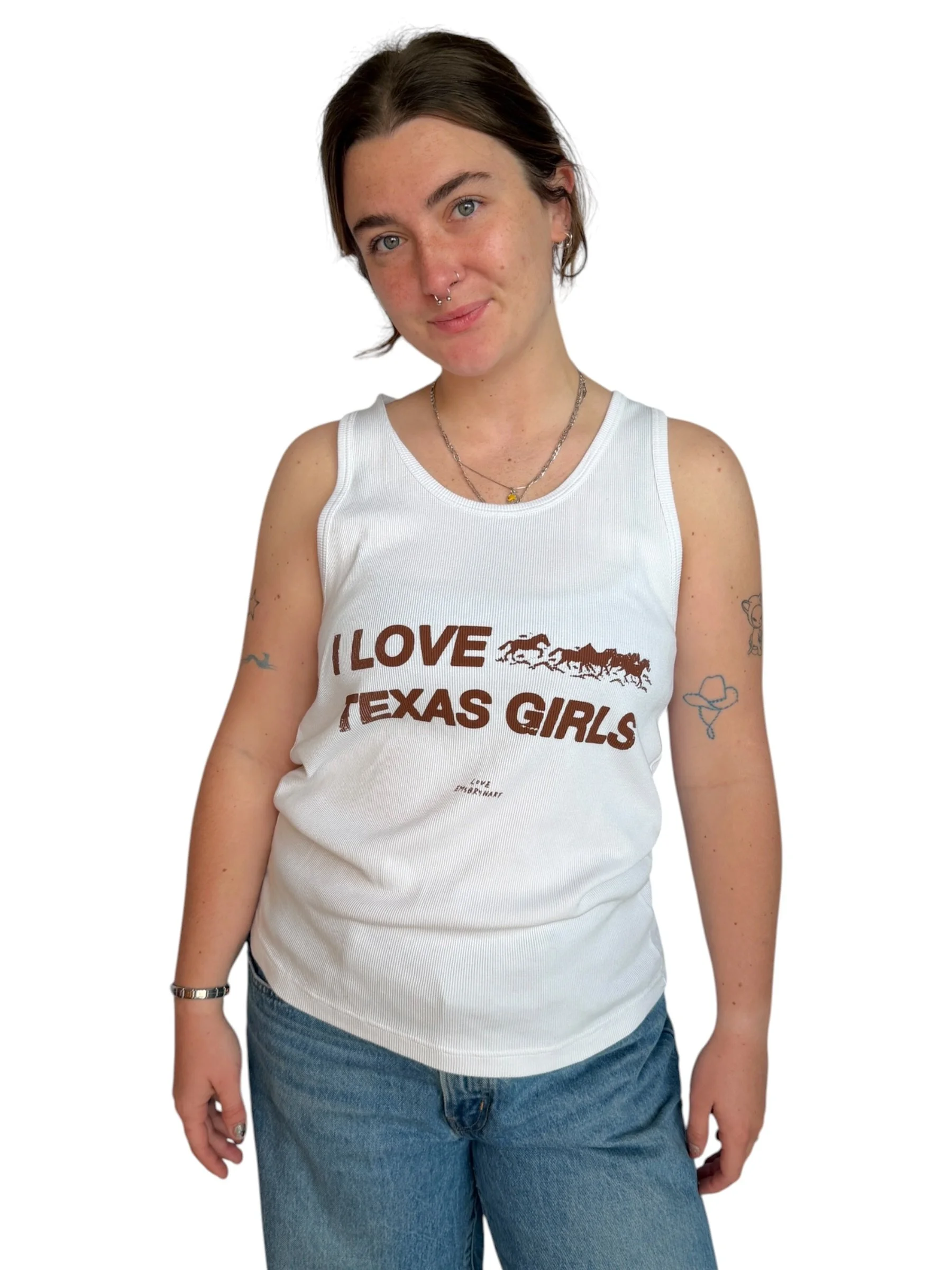 I Love Texas Girls Tank - M