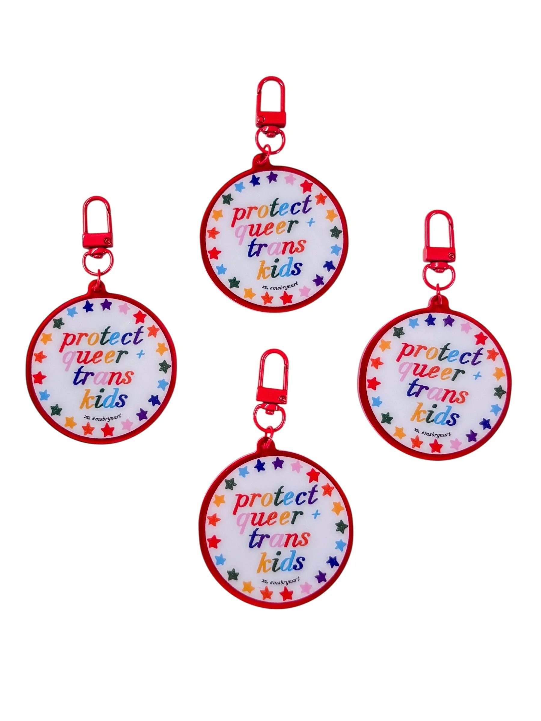 Protect Queer + Trans Kids Keychain