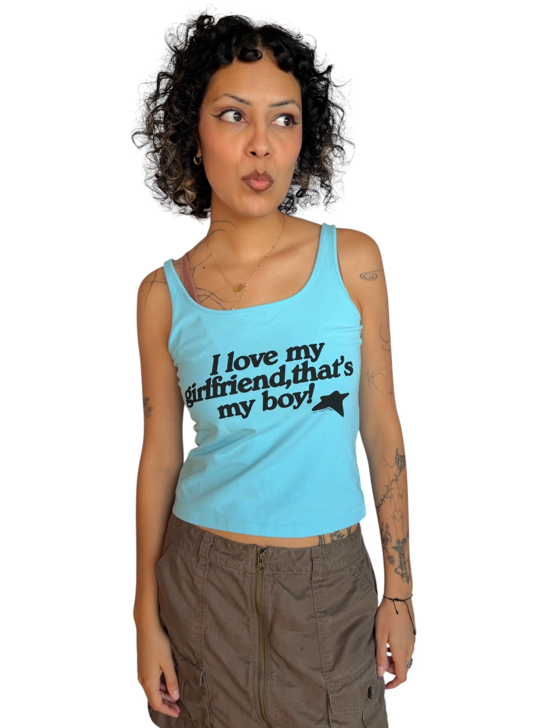 I Love My Girlfriend, That's My Boy Tank - S