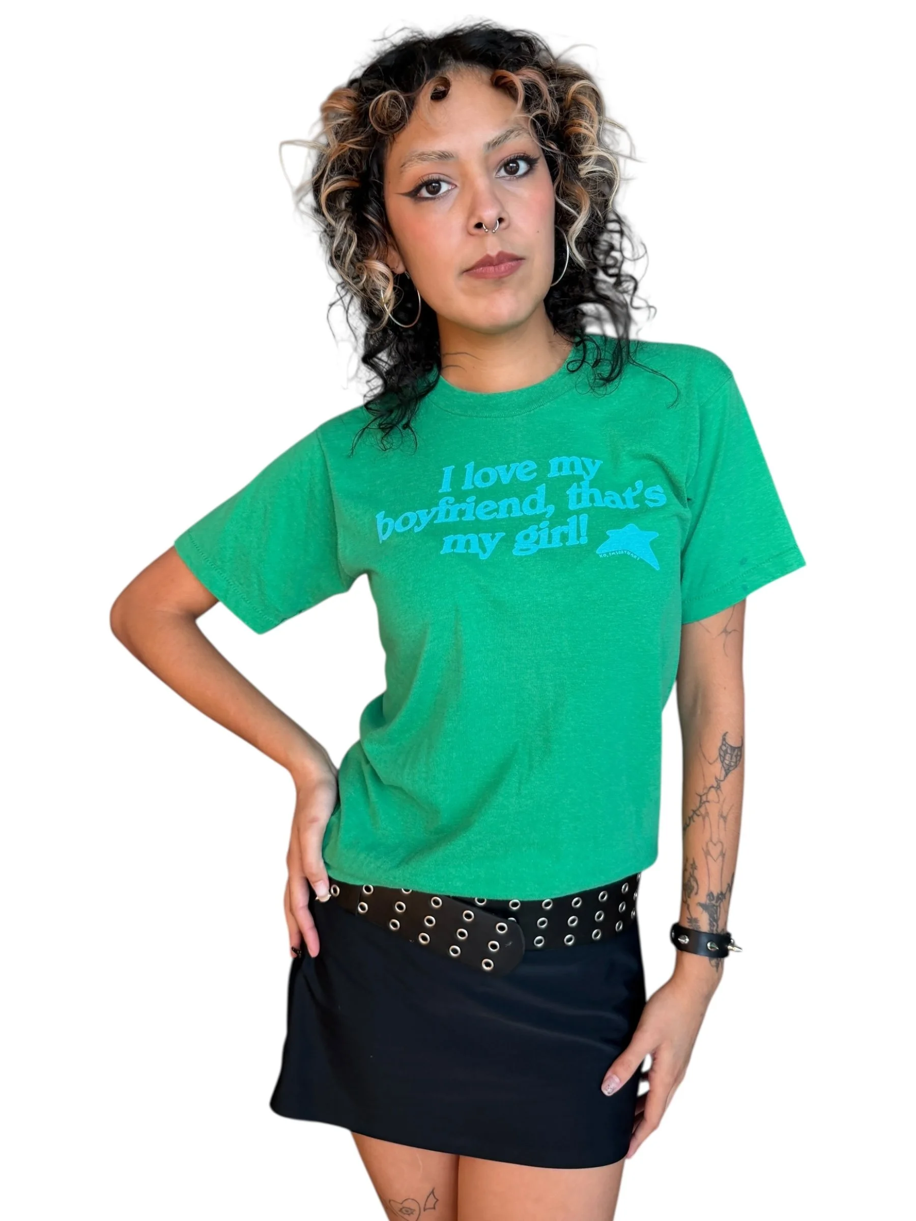 i love my boyfriend, that's my girl tee - m