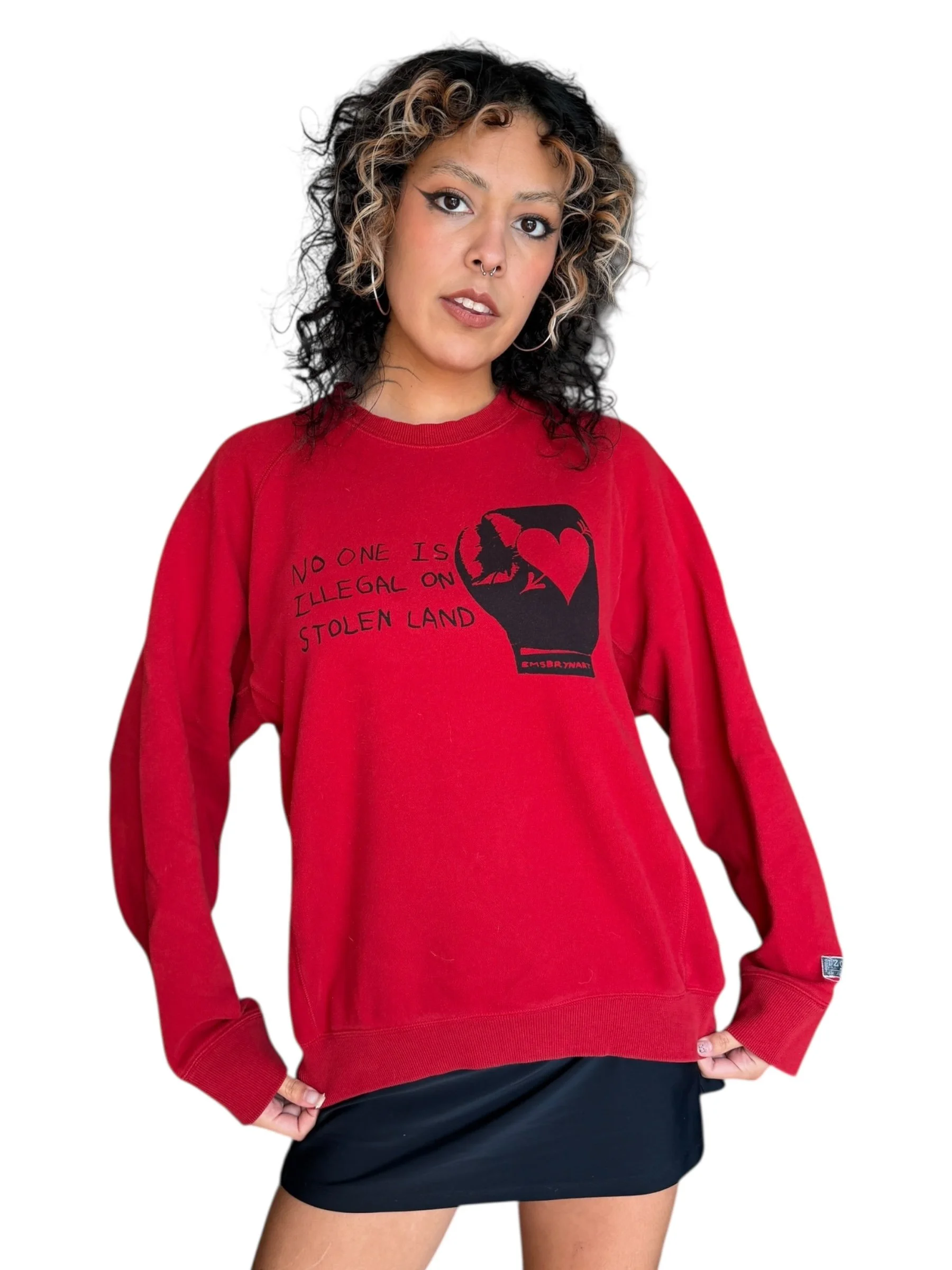 No One is illegal on stolen land tee - M/L