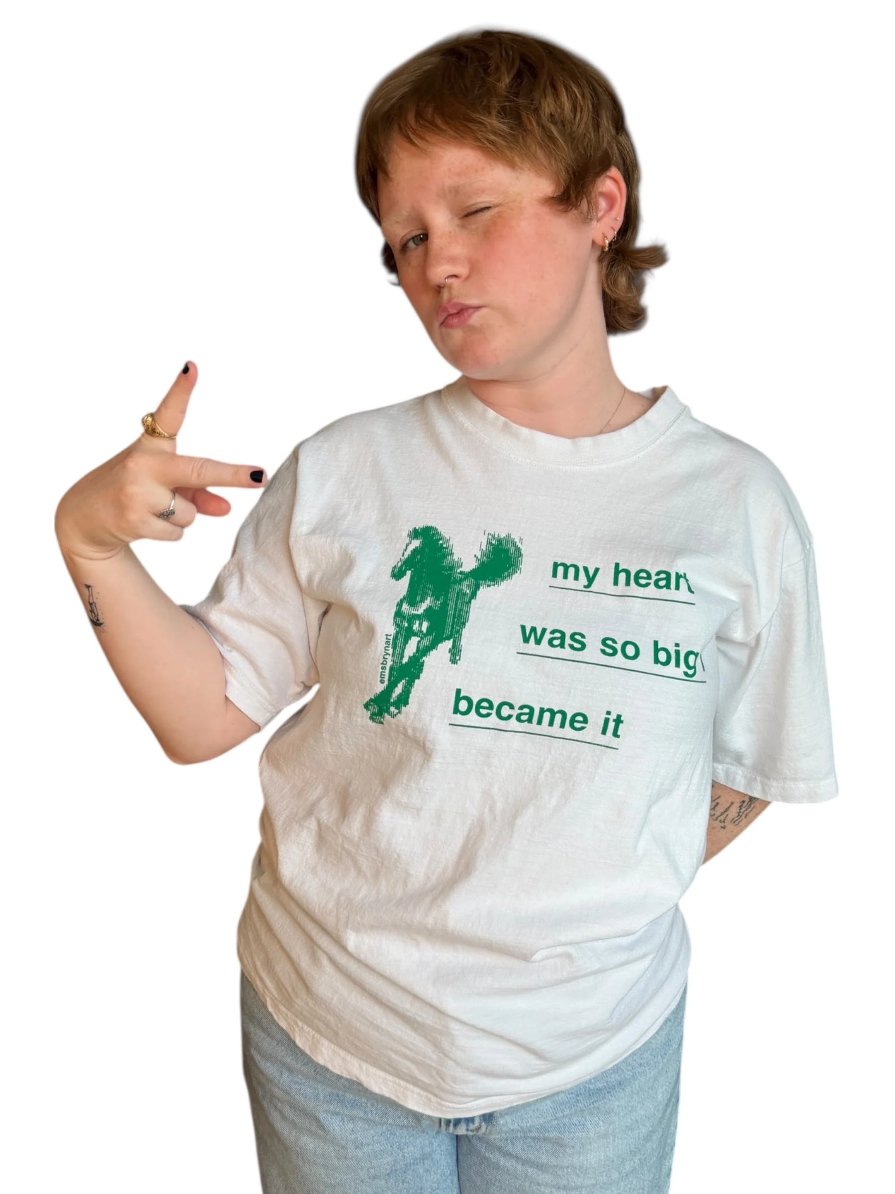 my heart was so big I became it tee - L