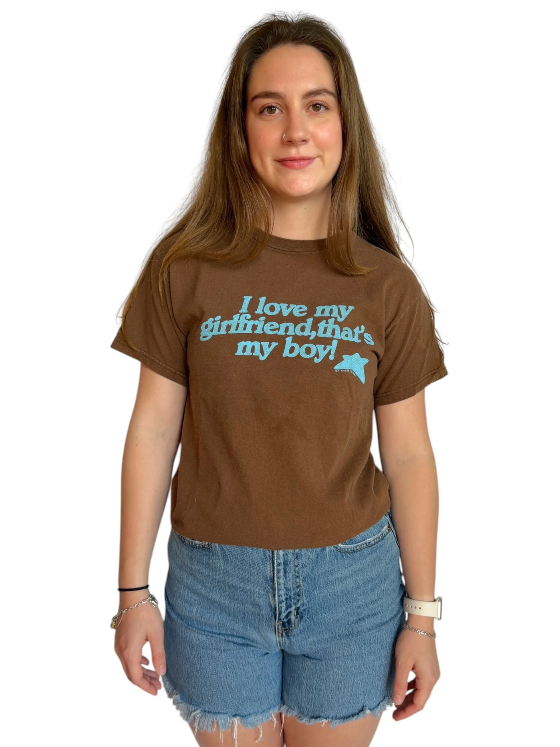 I Love My Girlfriend, That's My Boy Tee - M