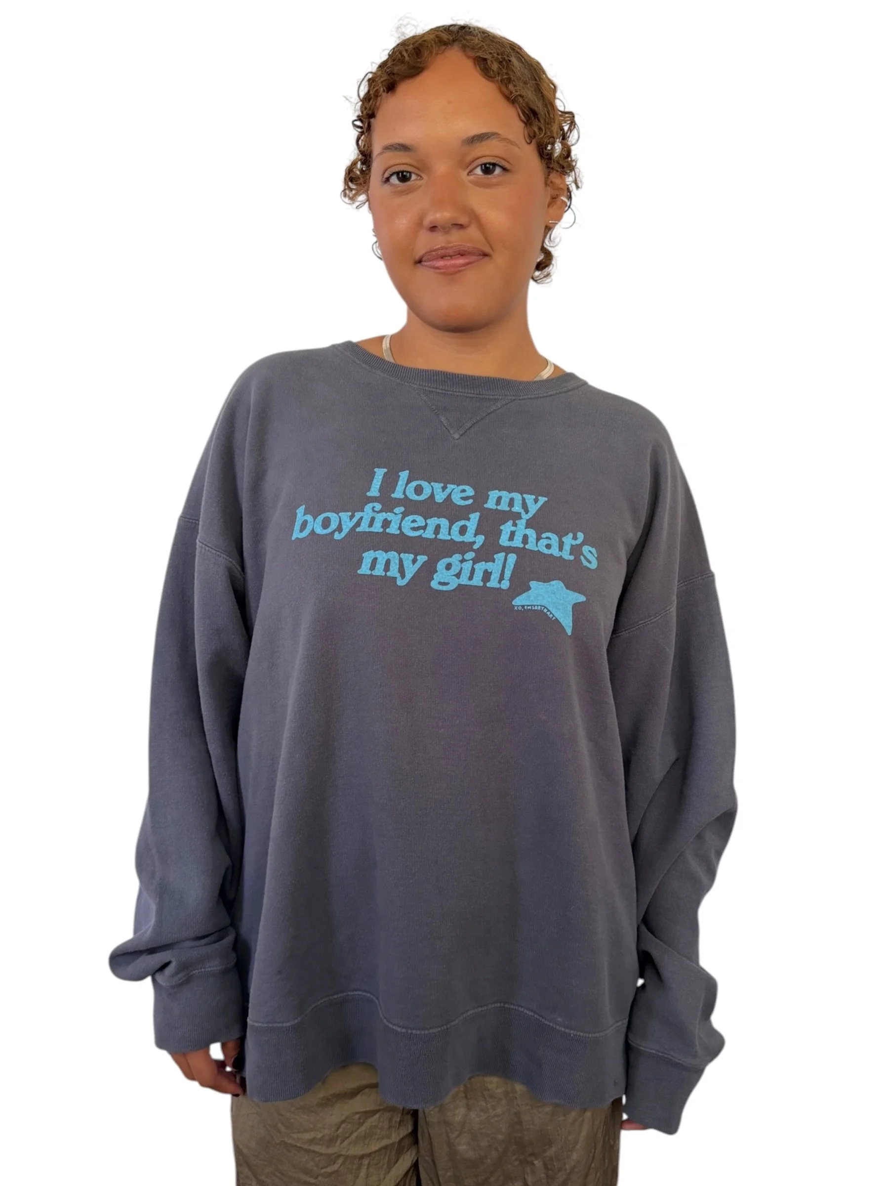I Love My Boyfriend, That's My Girl Sweatshirt - XL