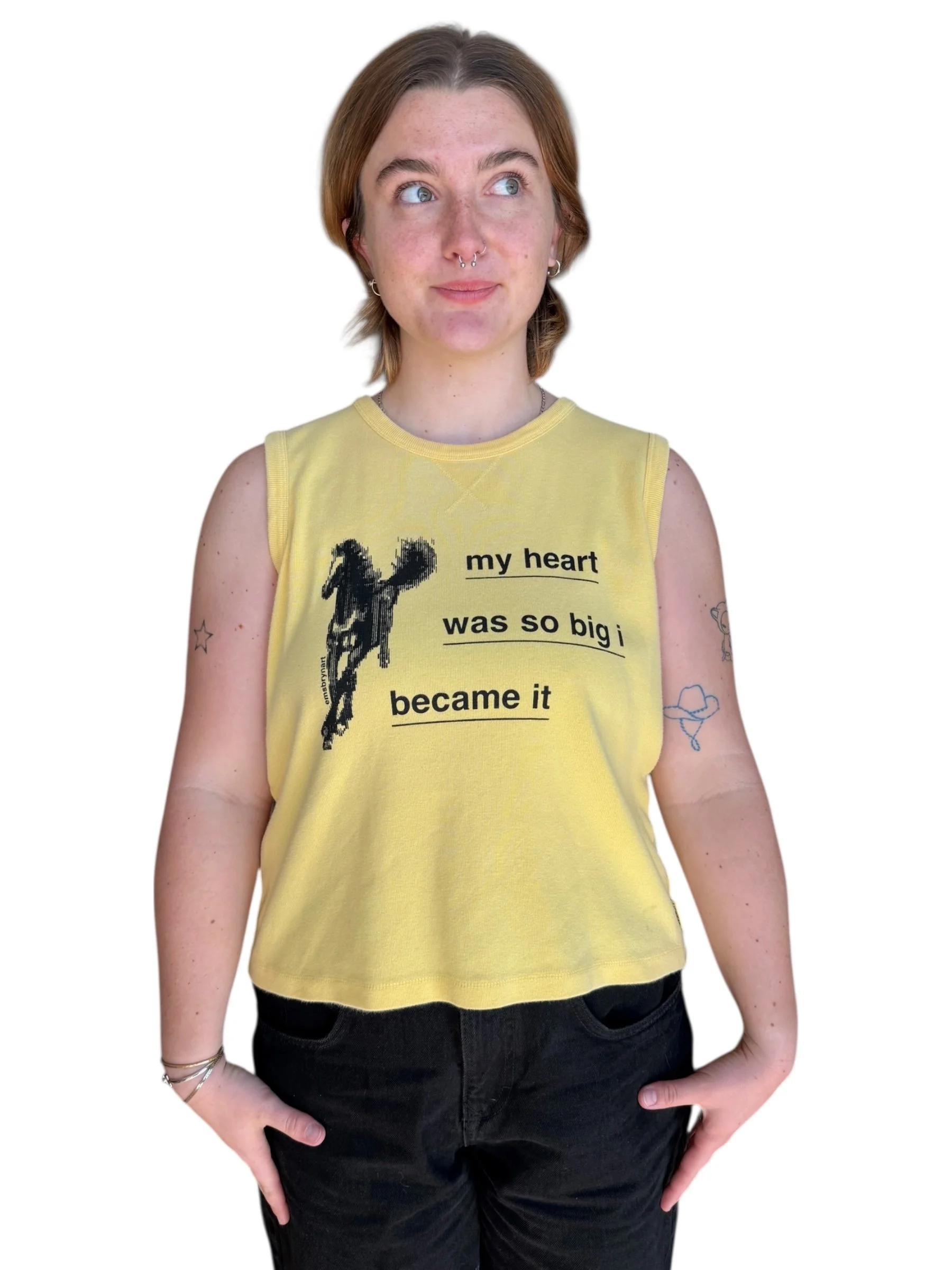 my heart was so big i became it tank - m