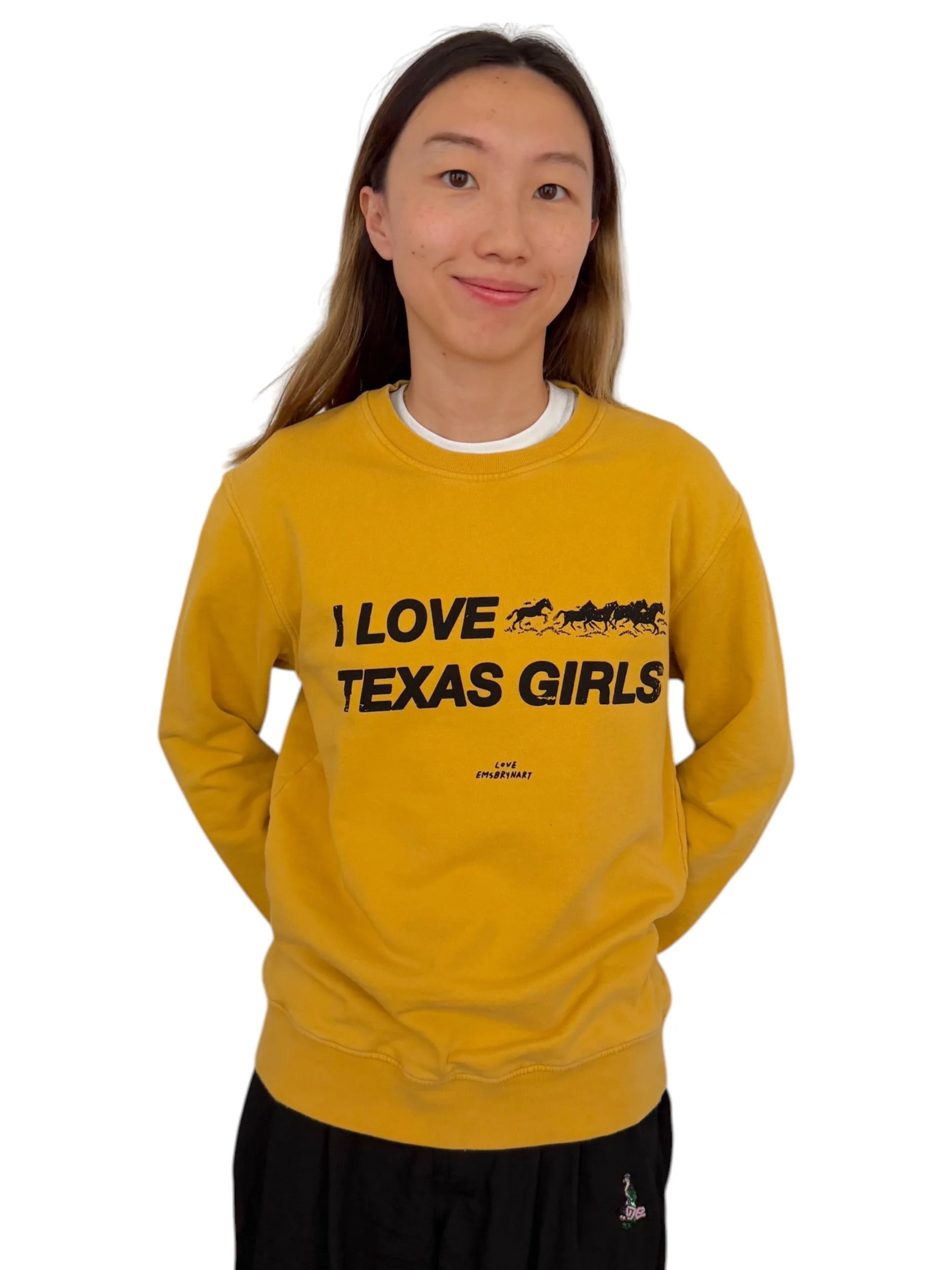 I Love Texas Girls Sweatshirt - XS/S