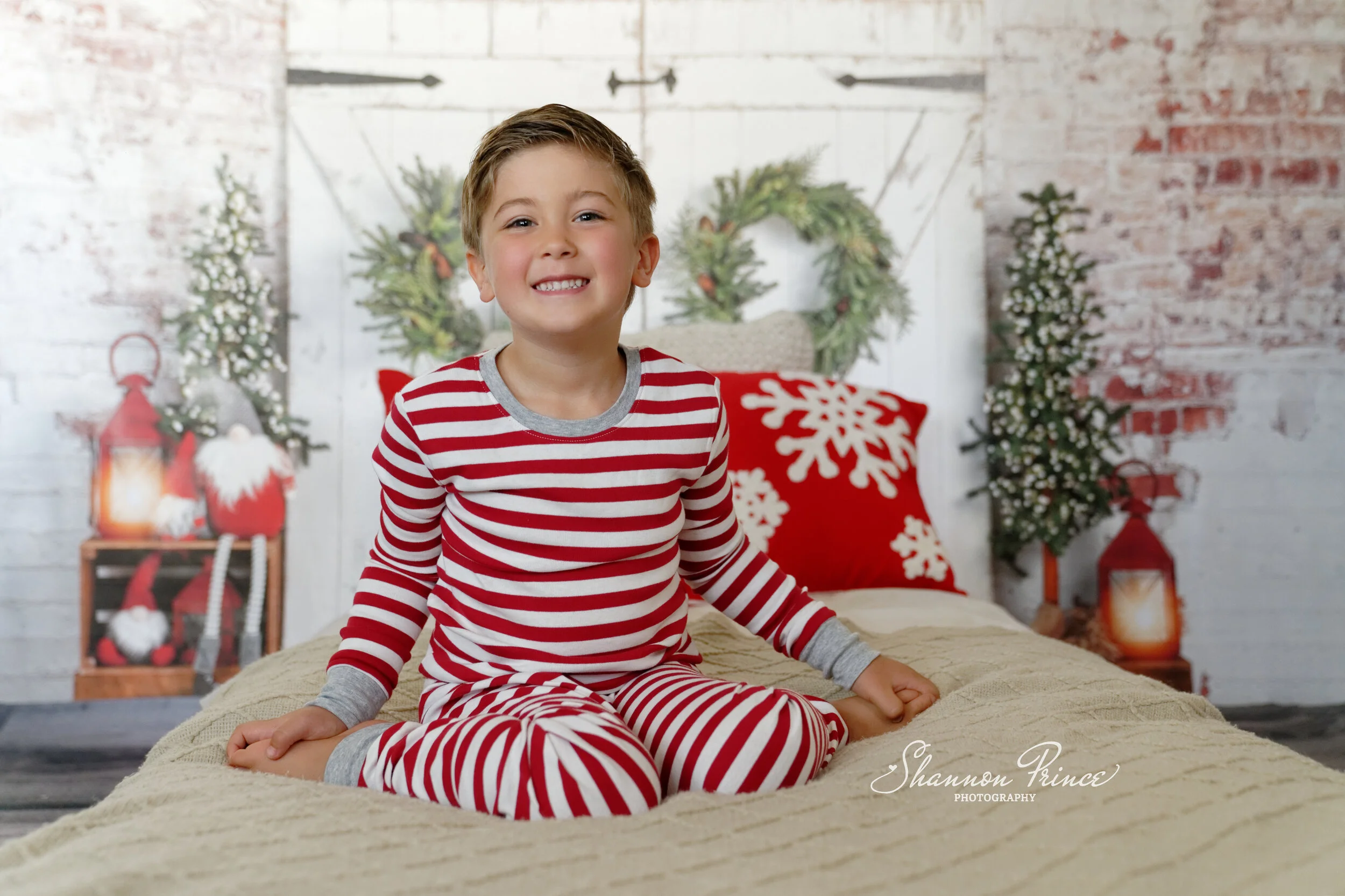 Brick/door/headboard holiday