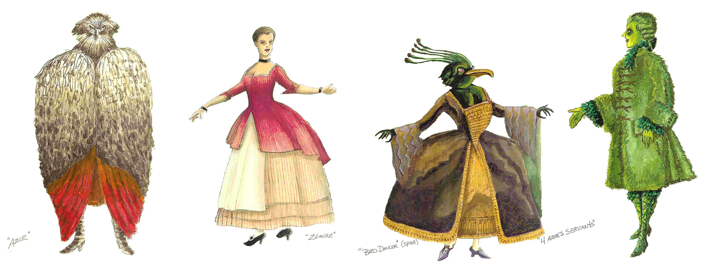 Drawings by André Barbe