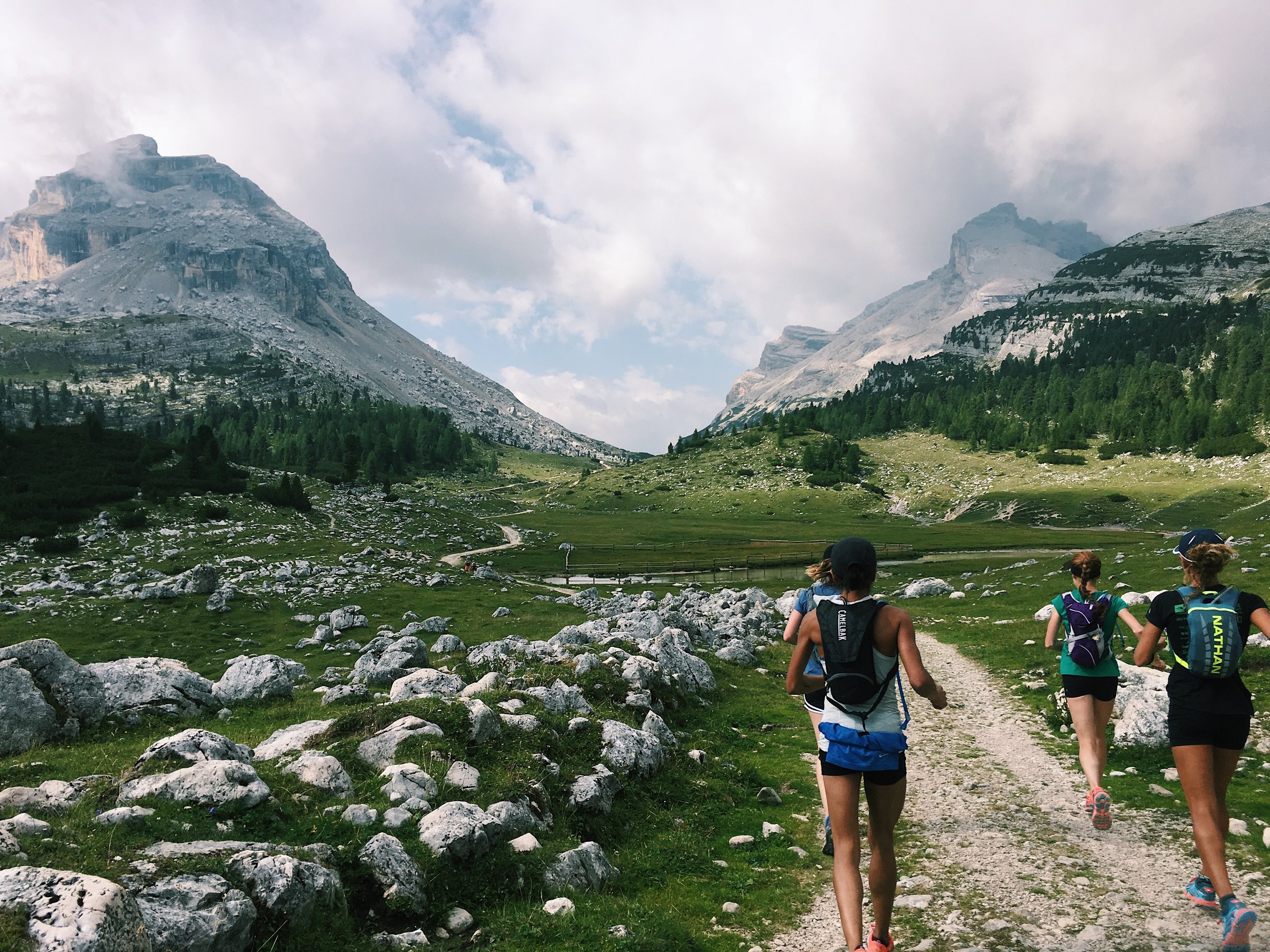 Dolomites Trail Running Alta Via 1 Hut to Hut RIfugio Fanes to Rifugio Lagazuoi