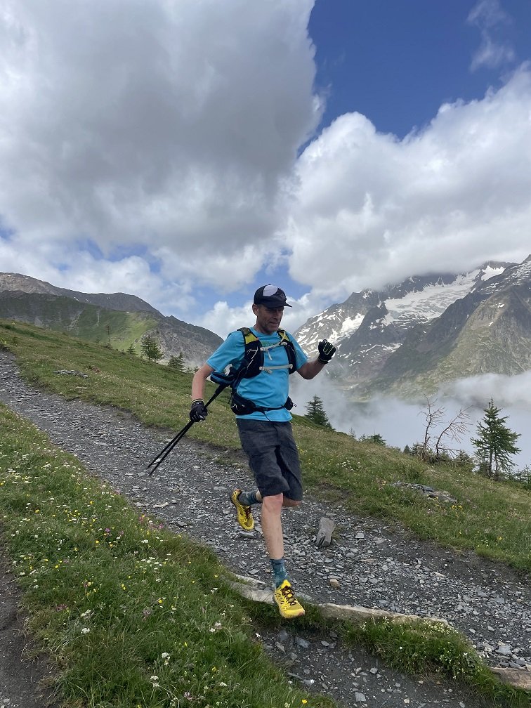   Name:  JP   Hometown:  Black Hawk, CO, USA   Which Runcation did you attend:  Tour du Mont Blanc   What is your profession:  Retired   How long have you been running?:  25 years.   Did you have experience running trails before the trip?:   Yes.   W