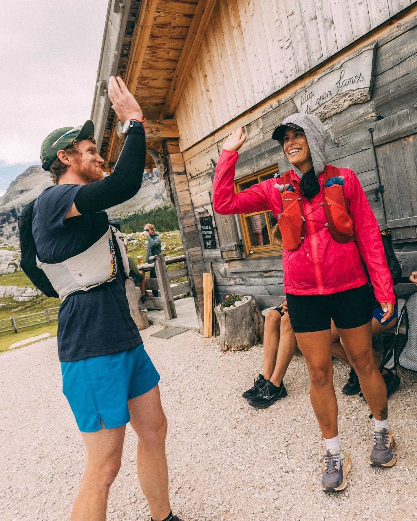 In between the big mountain days and mellow valley runs on our Dolomites + Slovenia Runcation are the rifugio and koča stops for local treats, cappuccino, and refreshments, lakeside mornings and evenings, recovery massages and wood-fired hot tubs at 
