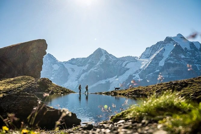 Bring the kids (no seriously, we have childcare) on our Swiss Alps Runcation this summer! We stay at a 4-star hotel in a car-free hilltop village in Switzerland with views of the Eiger, M&ouml;nch and Jungfrau. Your kids will be covered with experien