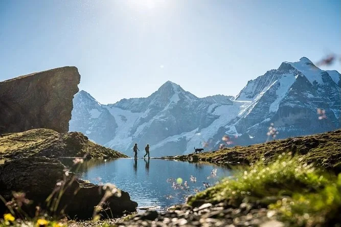 Bring the kids (no seriously, we have childcare) on our Swiss Alps Runcation this summer! We stay at a 4-star hotel in a car-free hilltop village in Switzerland with views of the Eiger, M&ouml;nch and Jungfrau. Your kids will be covered with experien