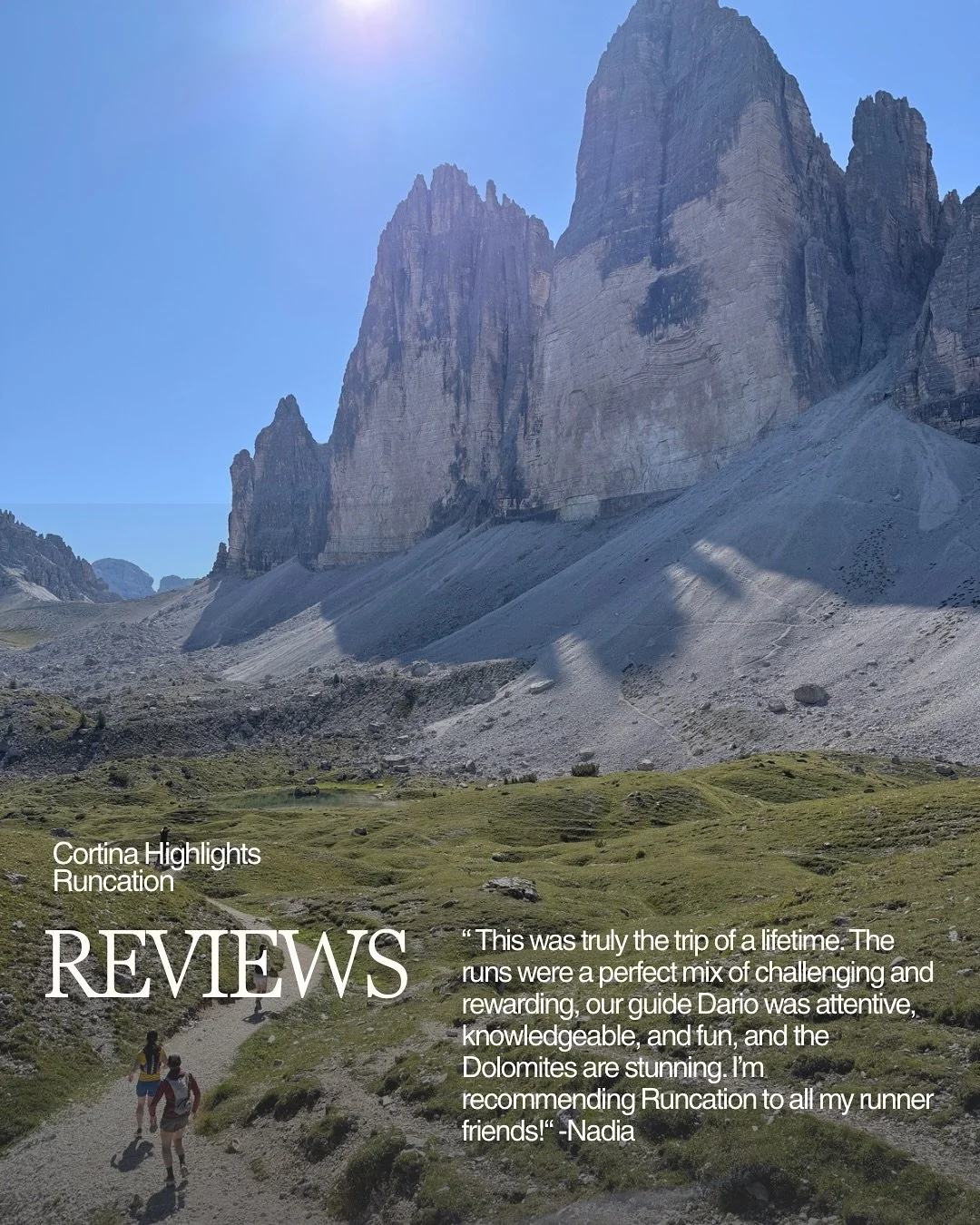 Curious if our Cortina Highlights Runcation is right for you? Hear from a few past participants! Whether you&rsquo;re a solo traveler or traveling with a running bud or partner, this trip is for all types of travelers and all levels of runners. Trail