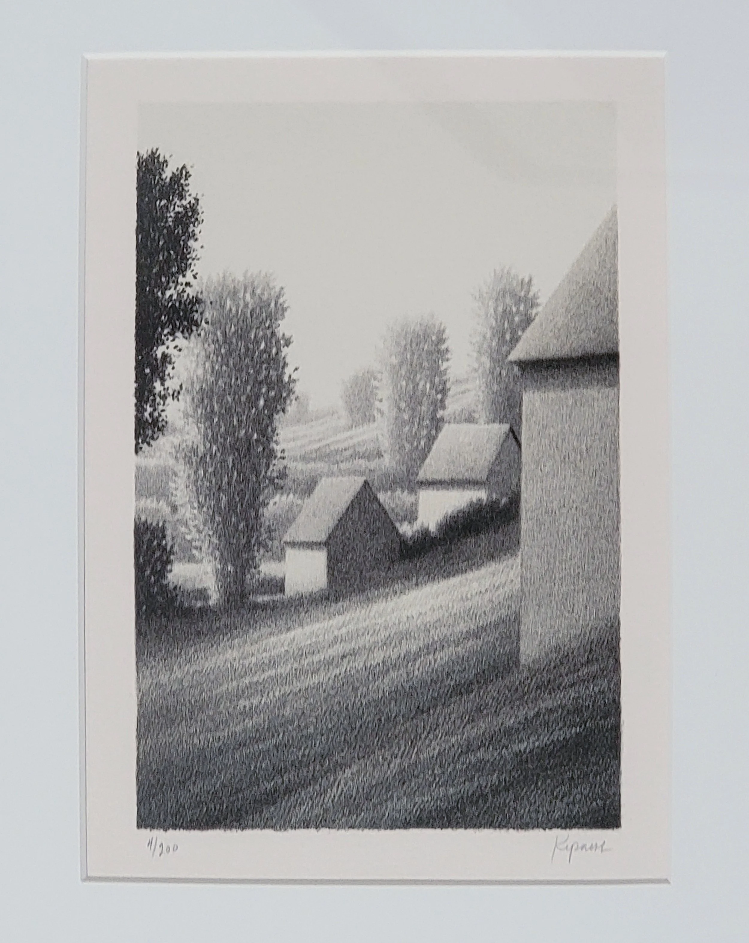 PRINT ESTATE-Robert Kipniss Neighbors III,1982,Lithograph.13(W) x 15(H) Inches,Framed.Ed.# 4 of 200. Retail is $270. Estate.jpg