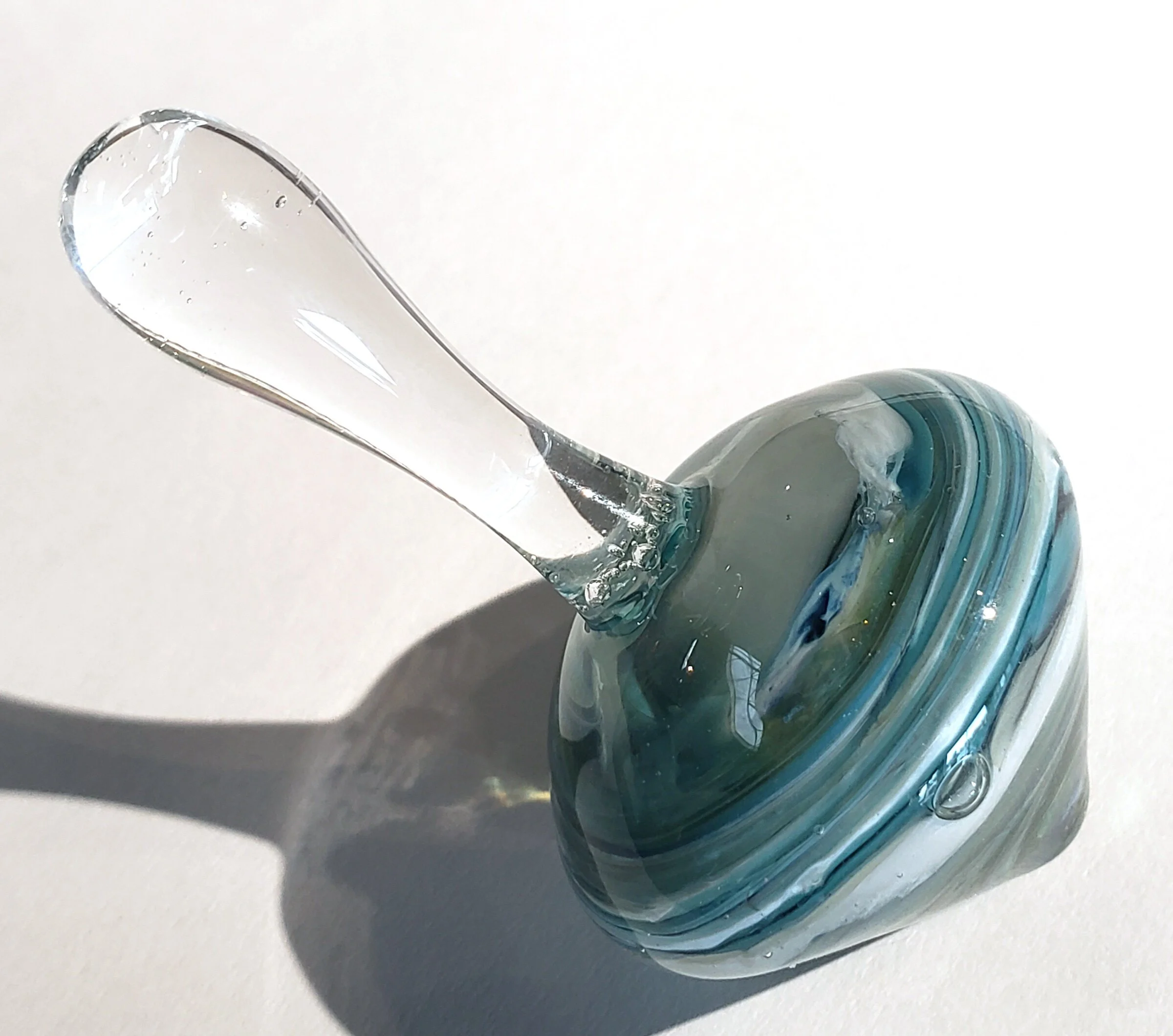 Anita Caress: Teal Swirl Top  