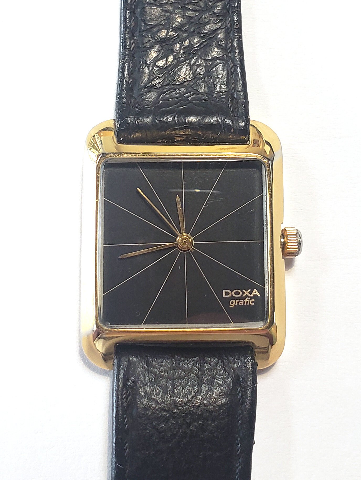 Doxa Grafic 1950s Gold Ray Hour