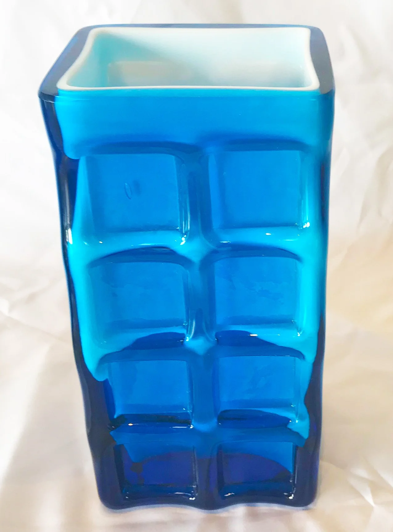 Friedrich    Squares Glass Vase   3.375(W) x 2.875(D) x 7(H) Inches   $275.jpg