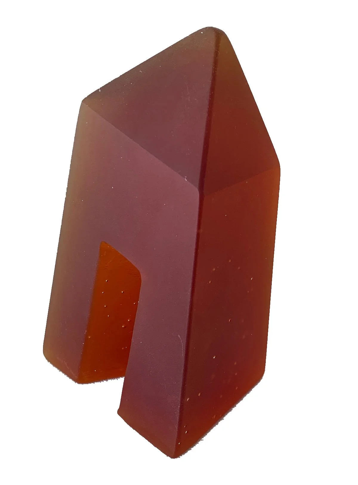 Camden Emma Ann's House Orange  Cast Glass  Right Side   3(L) x 3(D) x 6.5(H) Inches  $500.jpeg