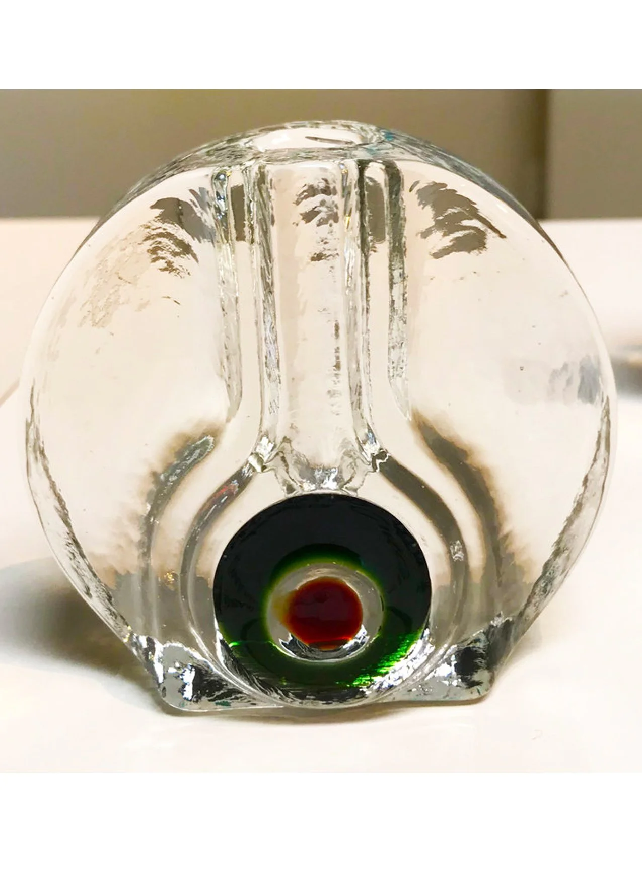 Walther Glass: Small Circle Vase,1970s