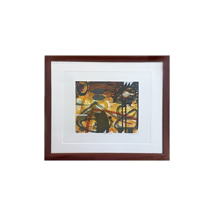Denmark Gary Empire Husk,1991  Soap Ground, Spitbite,Dry Point,Sugar Lift, Aquatint Etching   30 x 30 Inches  Framed  $675.jpg