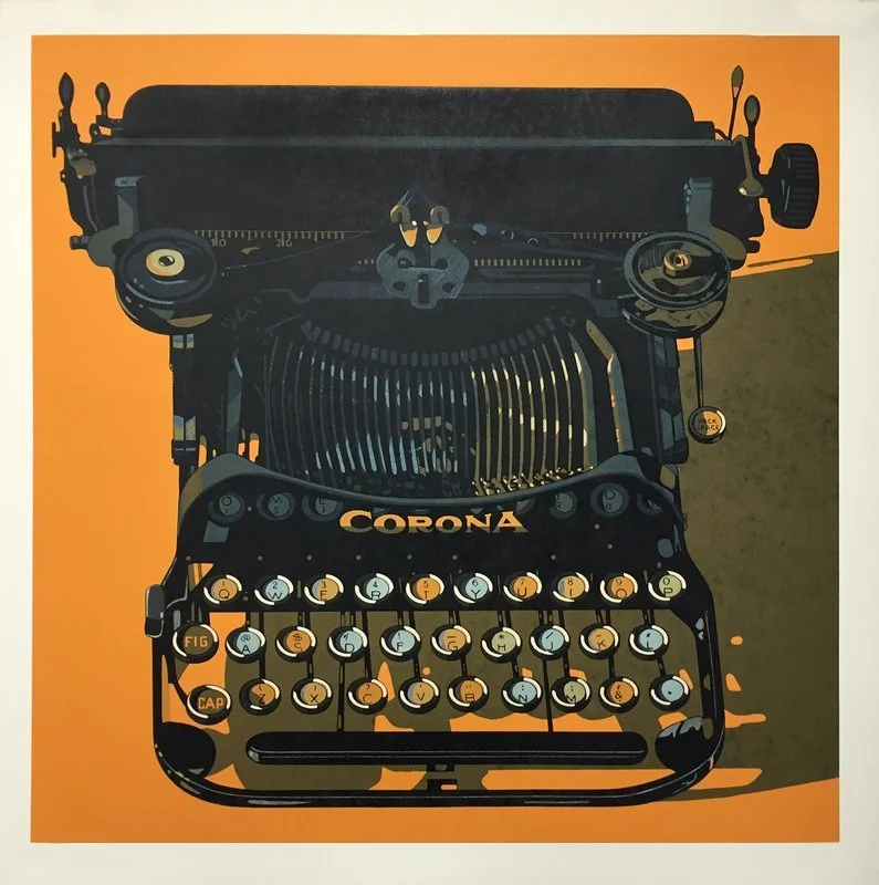 Cottingham Robert Corona   Woodcut, Signed, Edition Number 20 of 40,   43 x 43 Inches, Framed  $5800.jpg