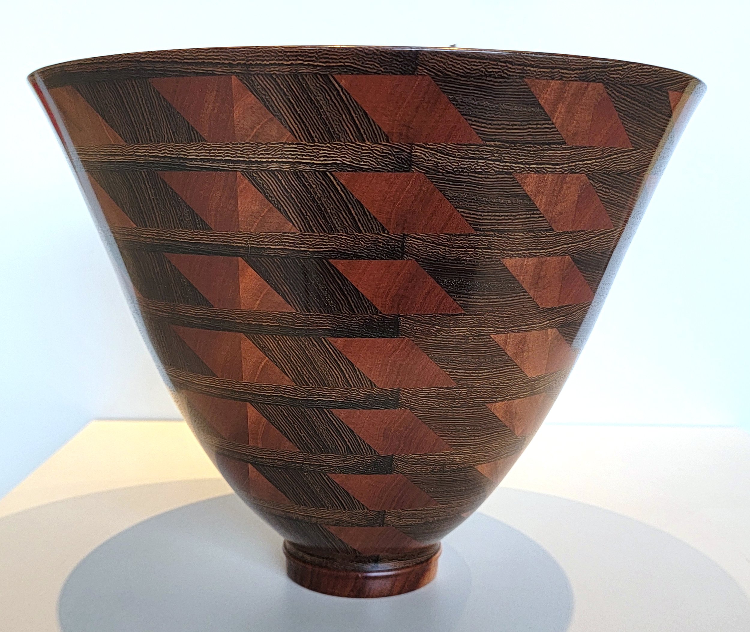 Michael Mode On The Slope,Bowl,circa 2010 , Mahogany and Wenge ,$1615.jpg