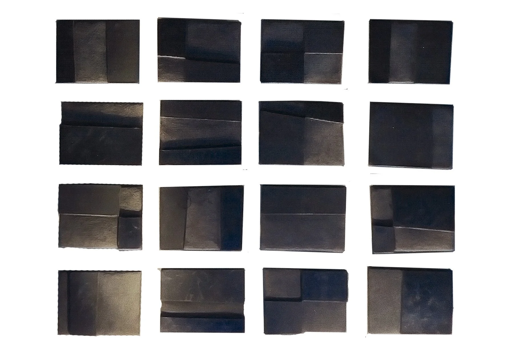 Nell Devitt  Waiting,2002   Cone 04 Smoke-Fired Clay Tiles  29(W) x 2(D) x 37(H) Inches Overall  Sixteen 6.5(W) x 8.jpg