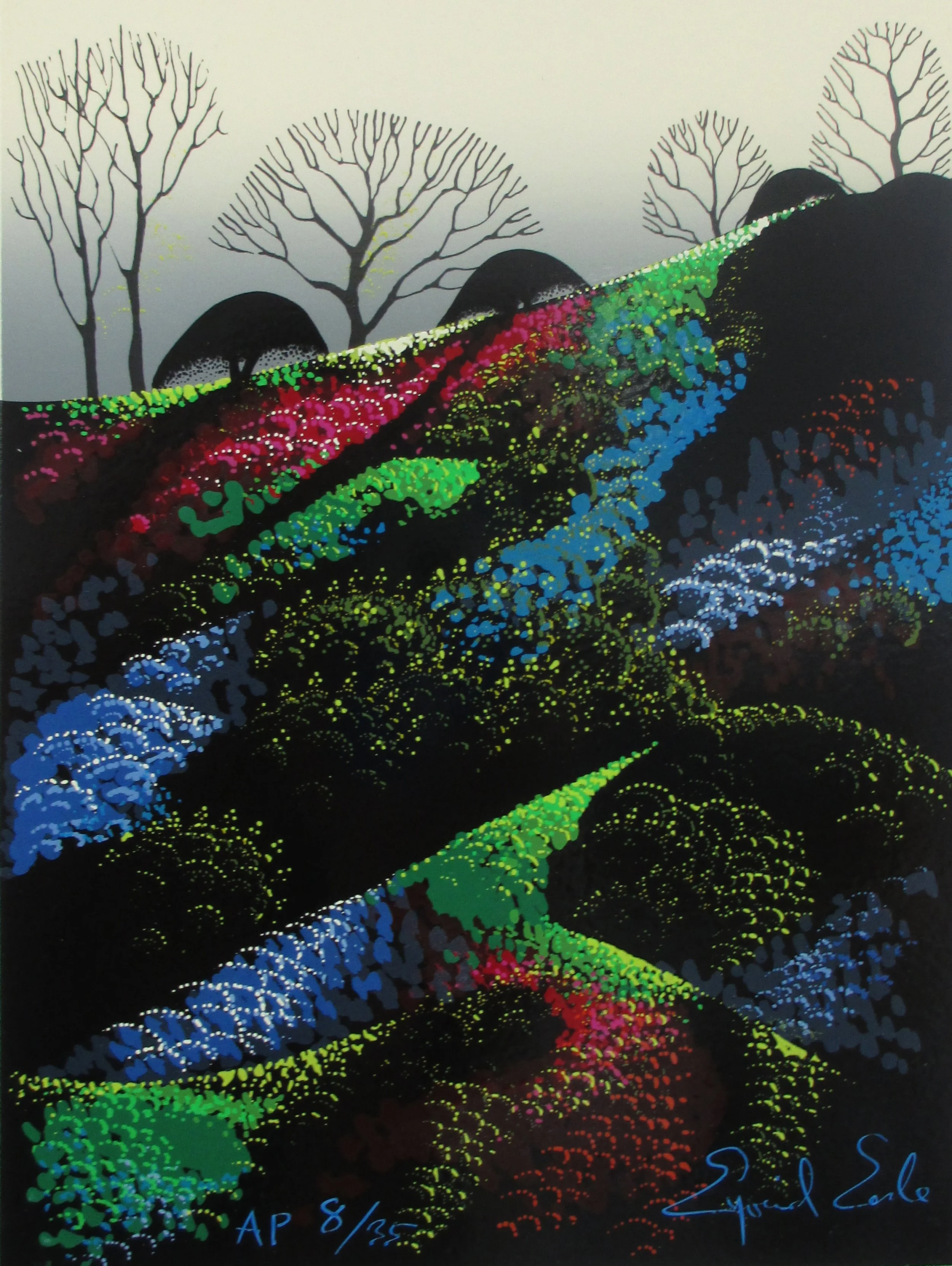 Eyvind Earle  LITTLE JEWELS,1990 Serigraph  6(W) x 8(H) Inches, Unframed  $1000.jpg