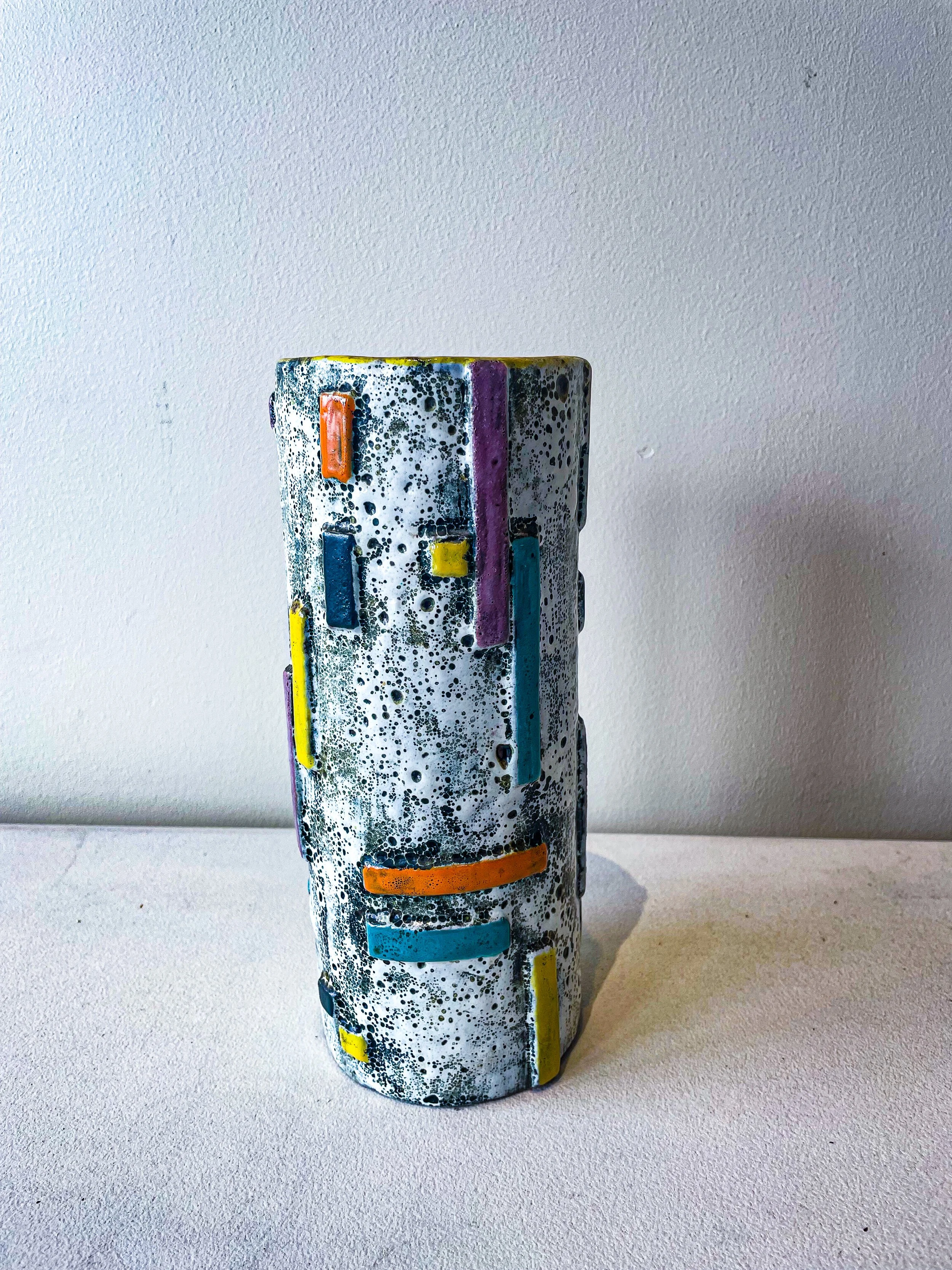Pal Ferenc 1960s Hungarian LAVA Vase  Ceramic  4(D) x 9(H) Inches $725.jpg