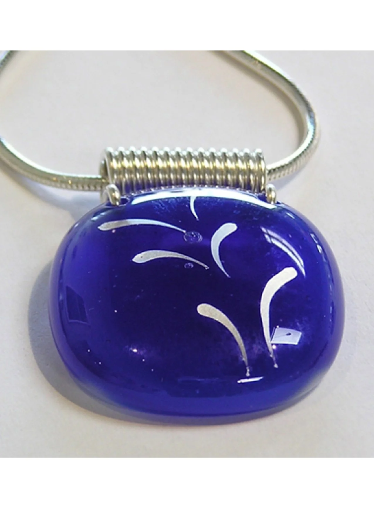 Cobalt Coil Pendant