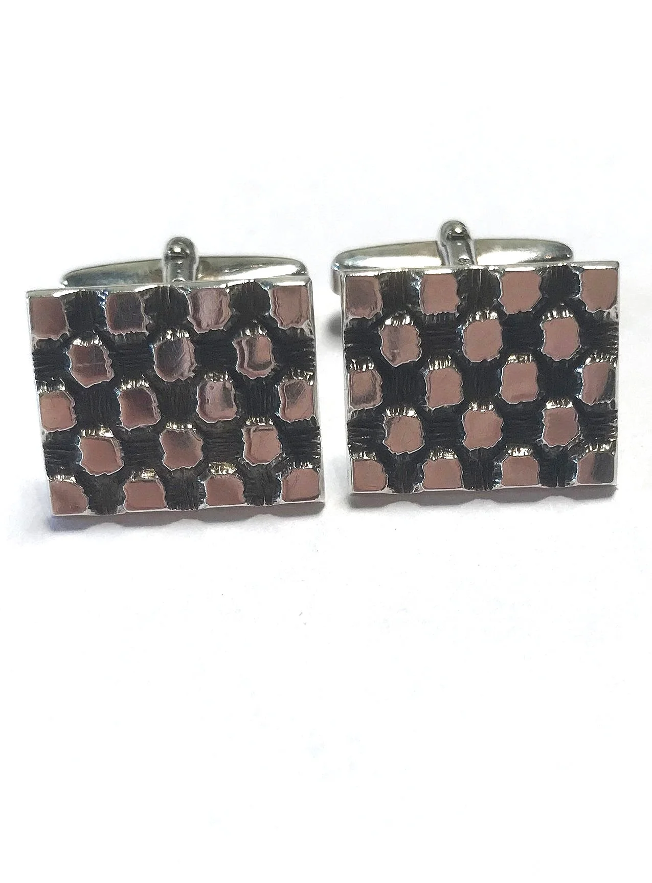 1970s Checkerboard Cufflinks