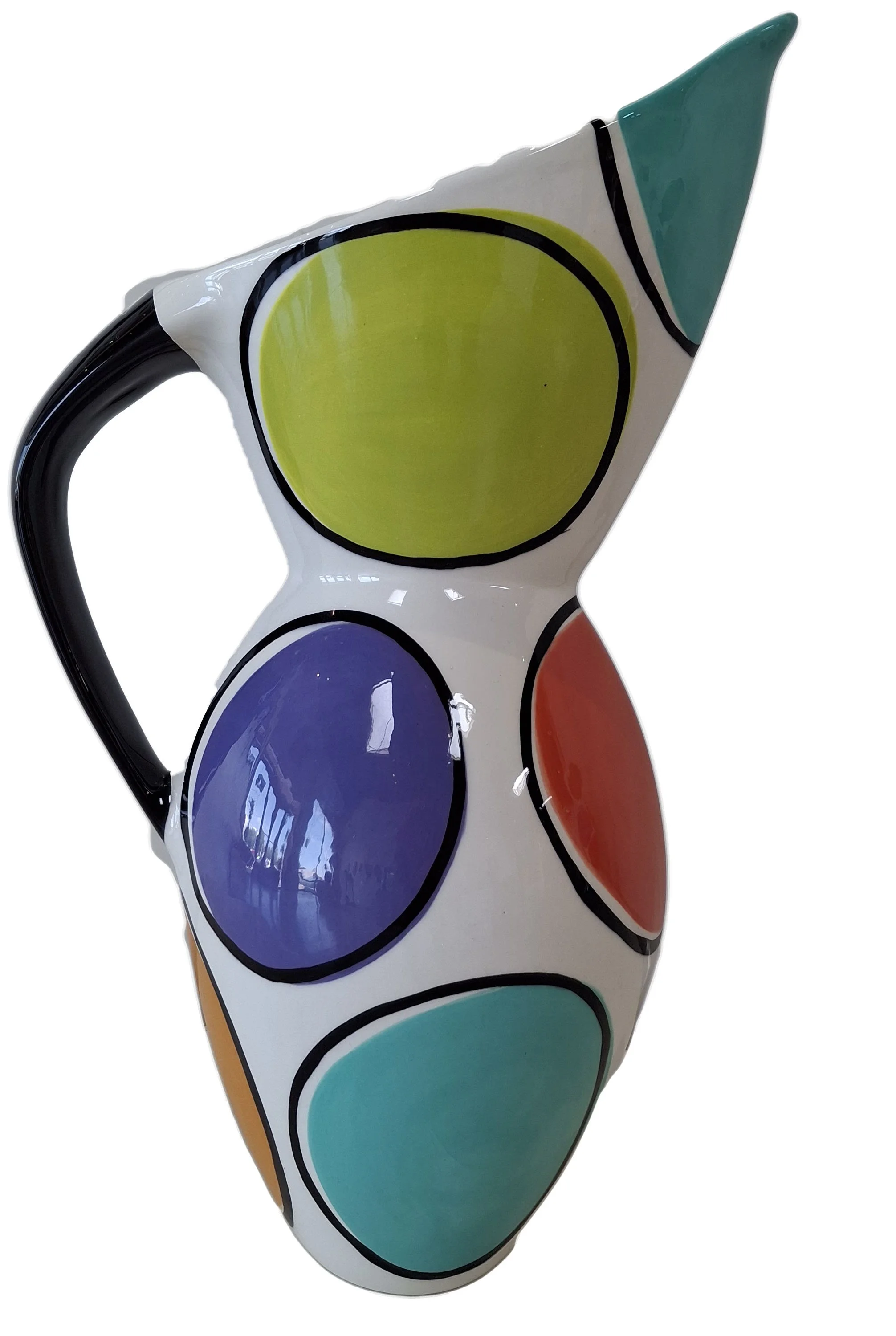 Polka Dot Ceramic Pitcher