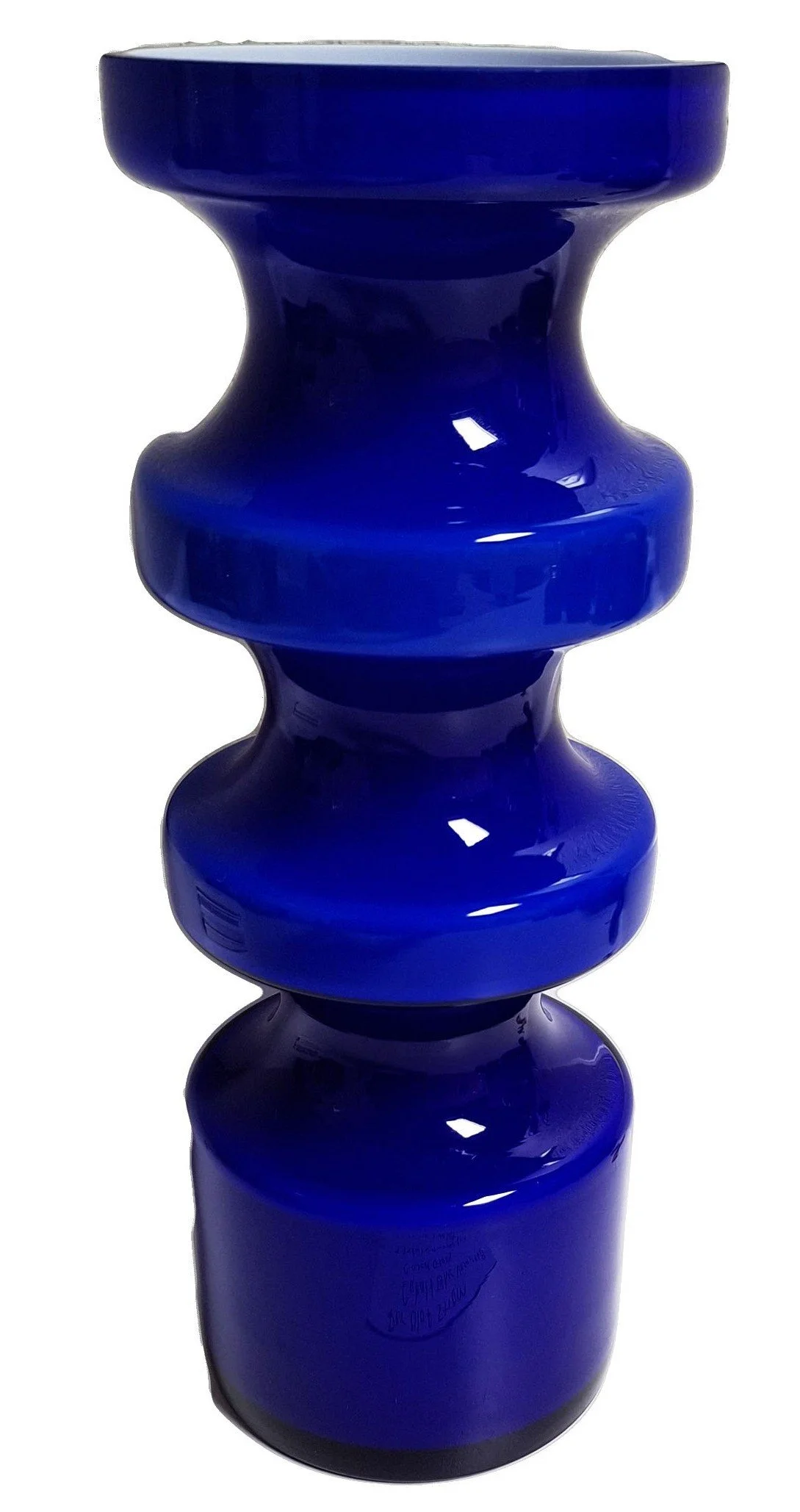 Per Olof Strom – Cobalt Blue Vase, 1968, Cased Glass, 3.93(W) x 9.44(H) Inches, $275.jpg