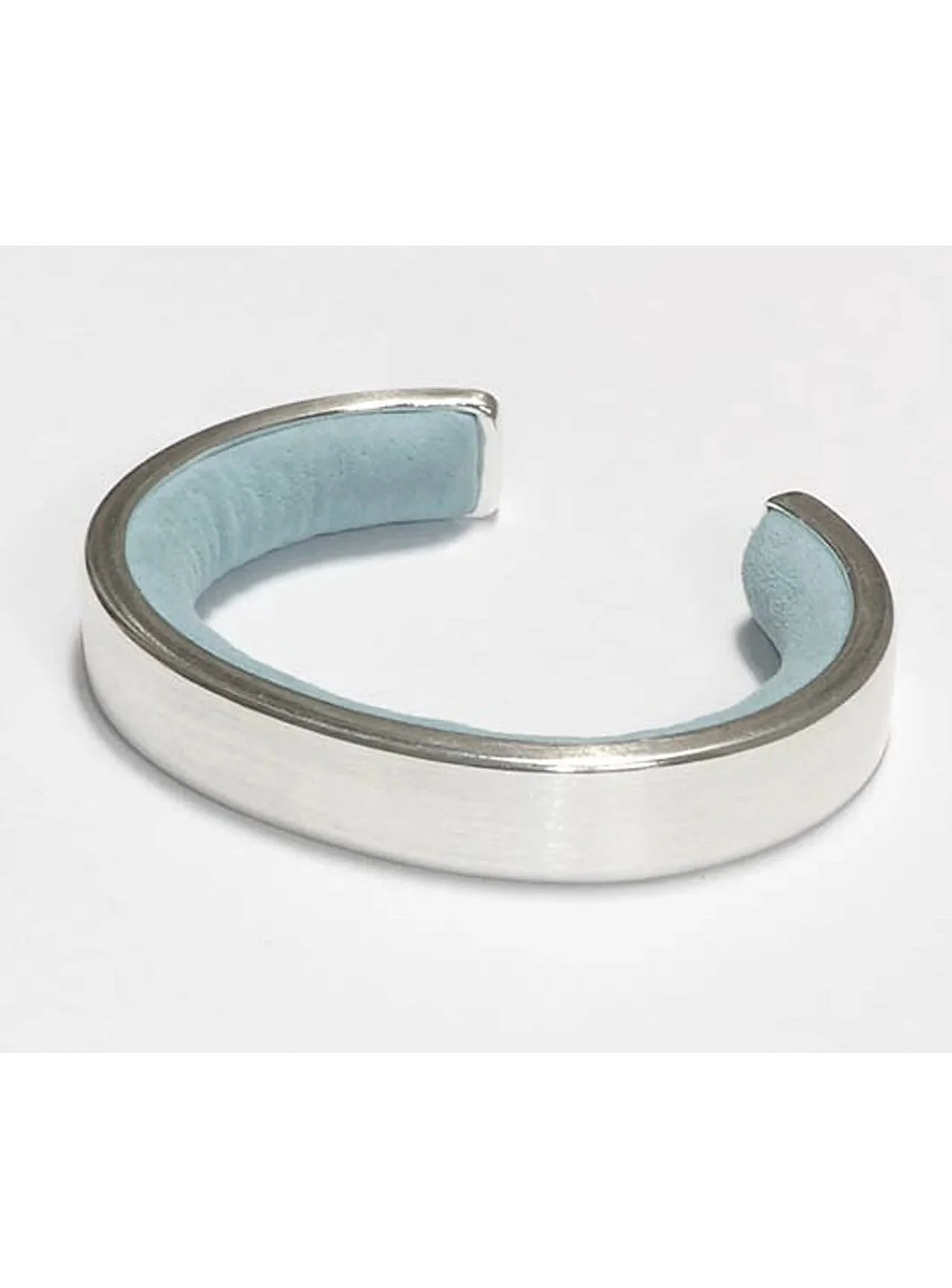 Suede Silver Cuff Bracelet