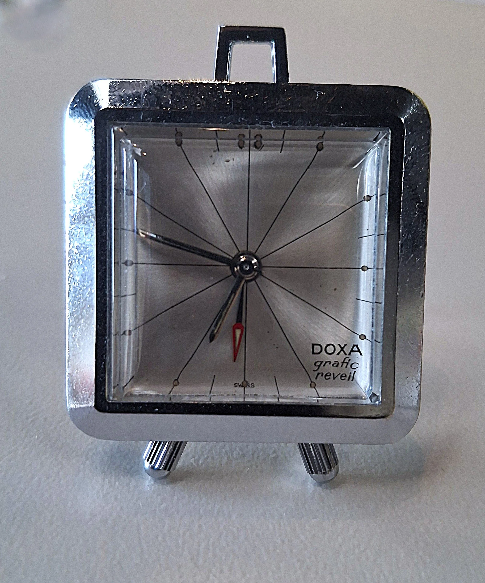Doxa Reveil Silver Travel Alarm