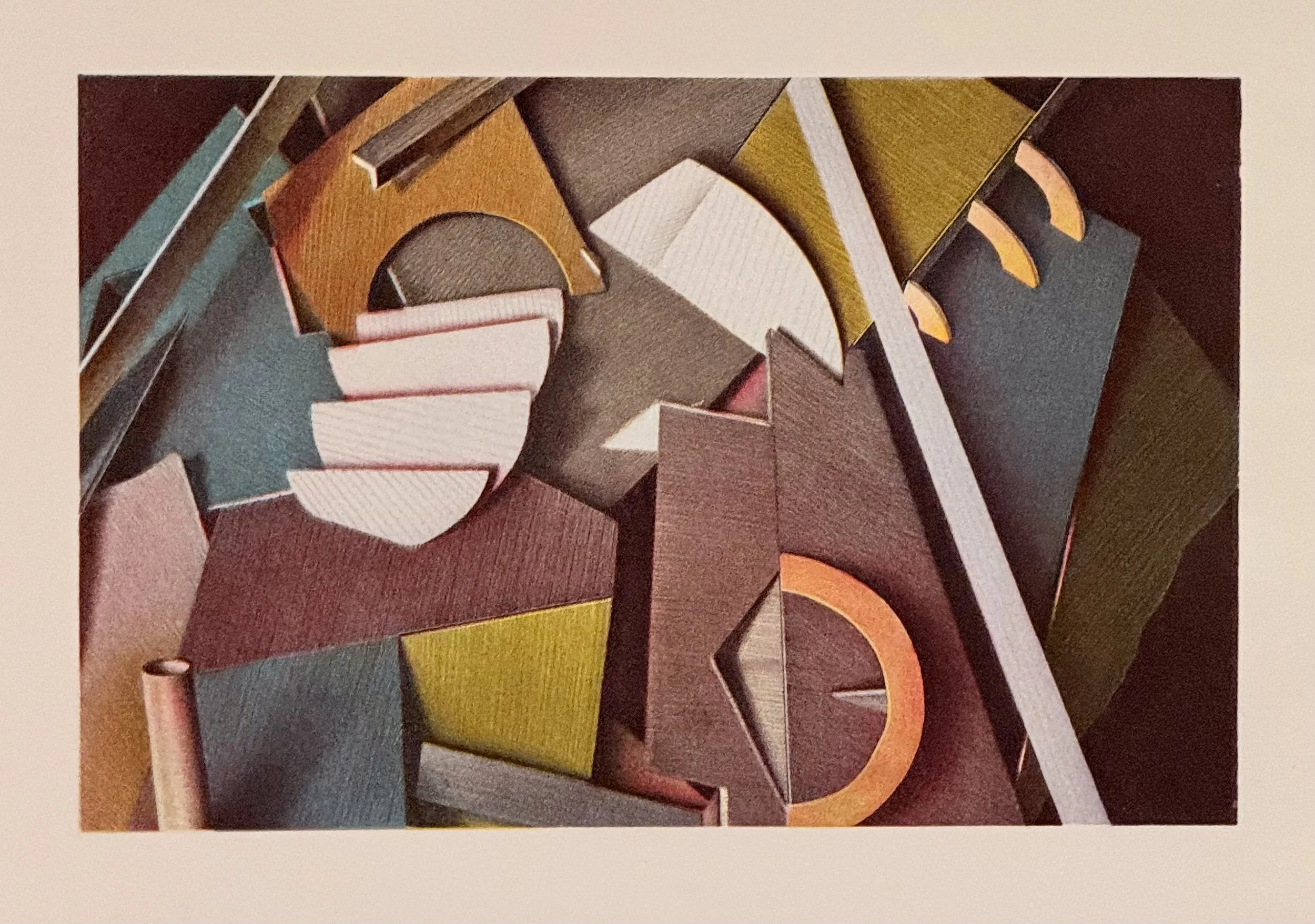BAKTUBAK, 1982  LITHOGRAPH, ED. 17/20 26.875(W) X 22.625(H) INCHES, FRAMED $641