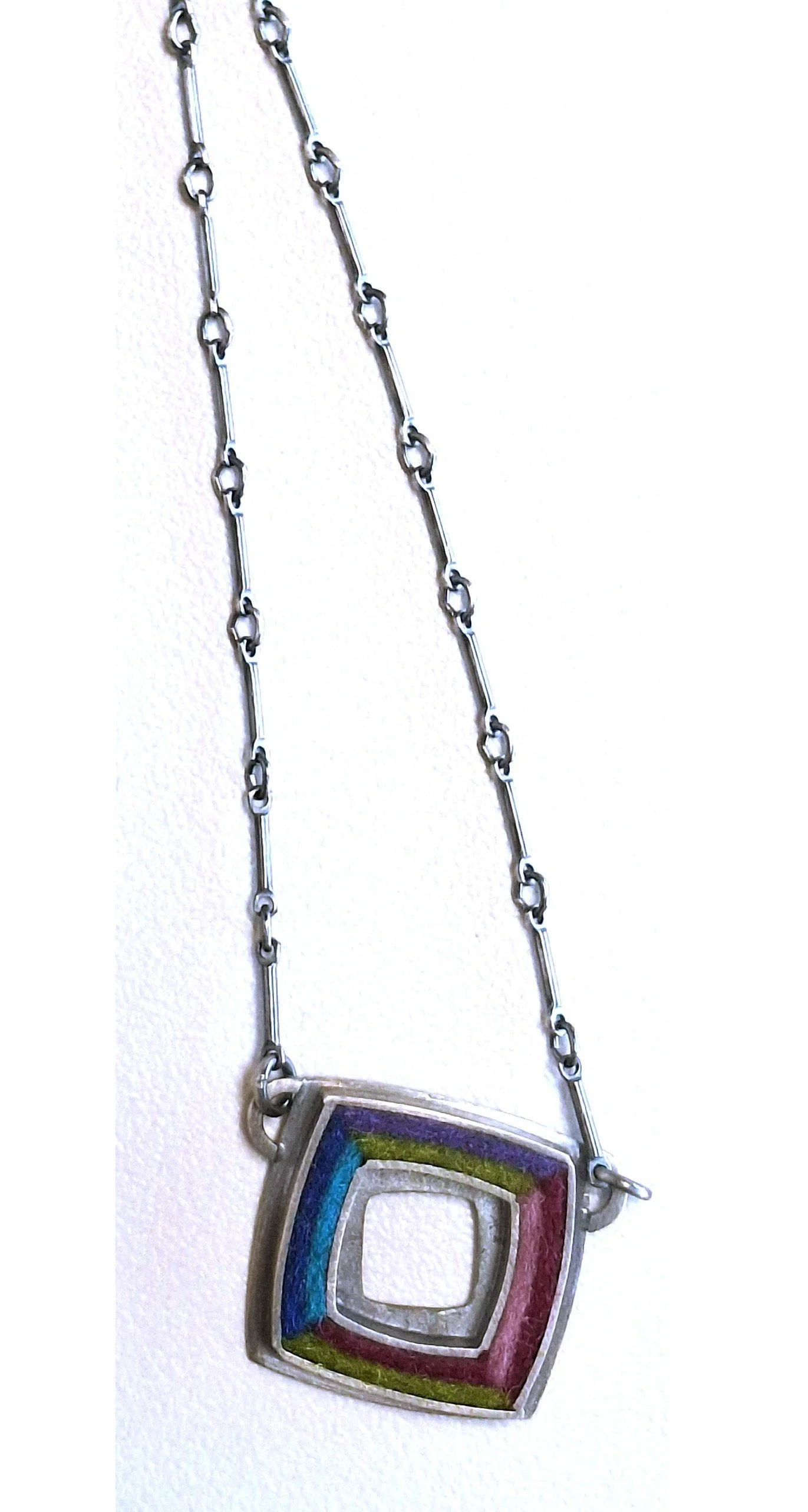 Michele Friedman  Pendants Necklaces Square Donut Pendant cool.jpg