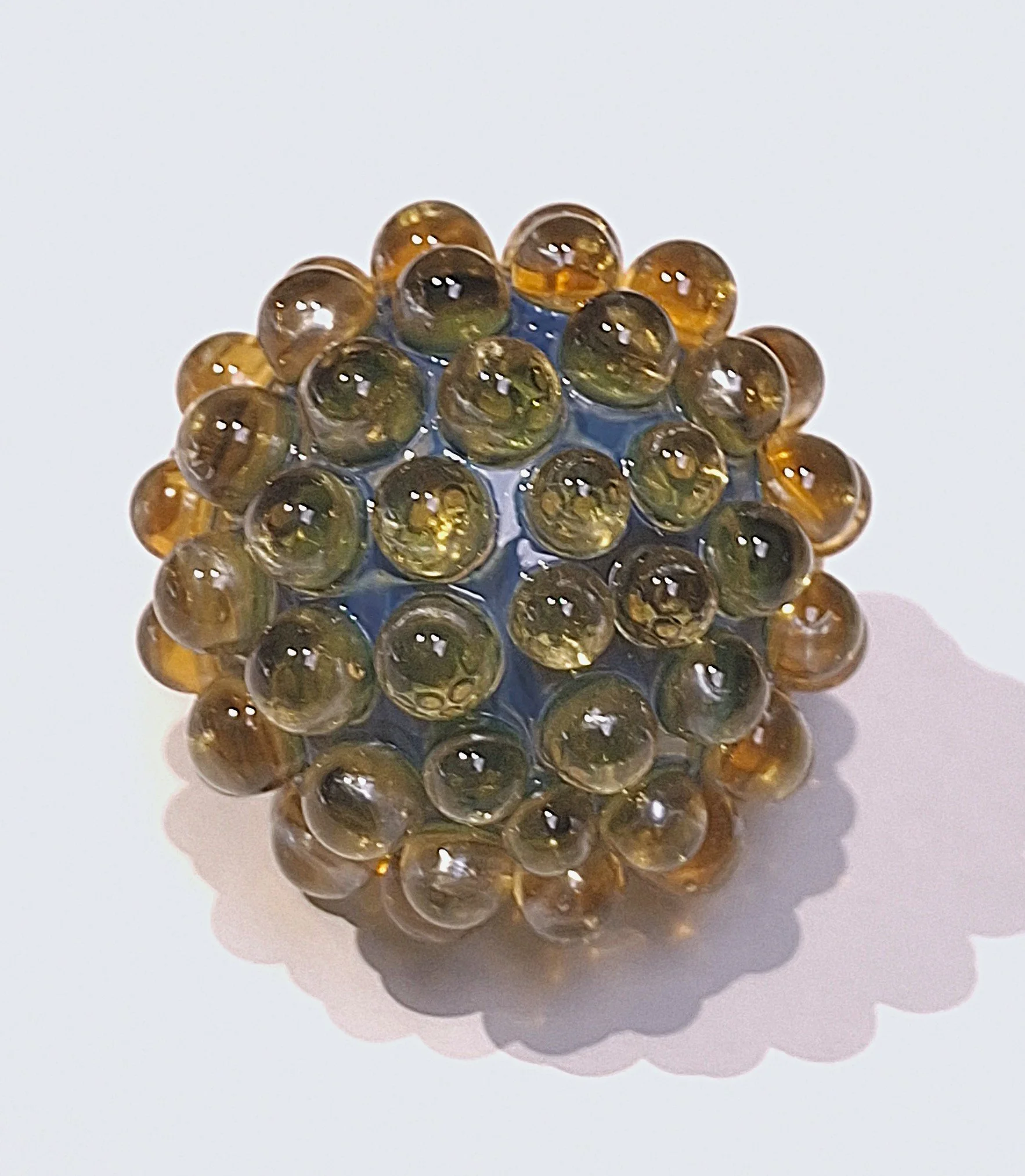Peter Boyle blue transparent yellow hobnail.jpg