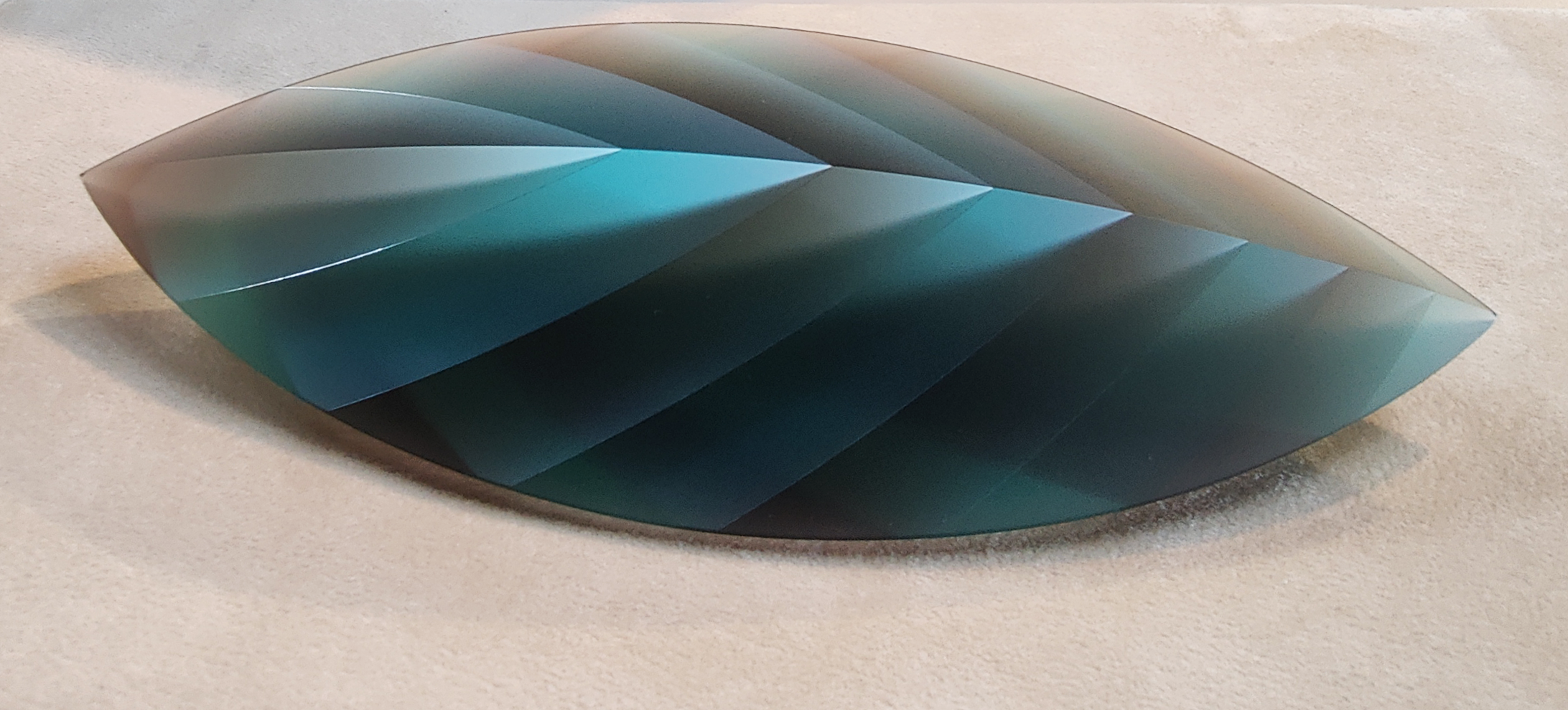 Layers Of Light: Leaf, Brown and Aqua