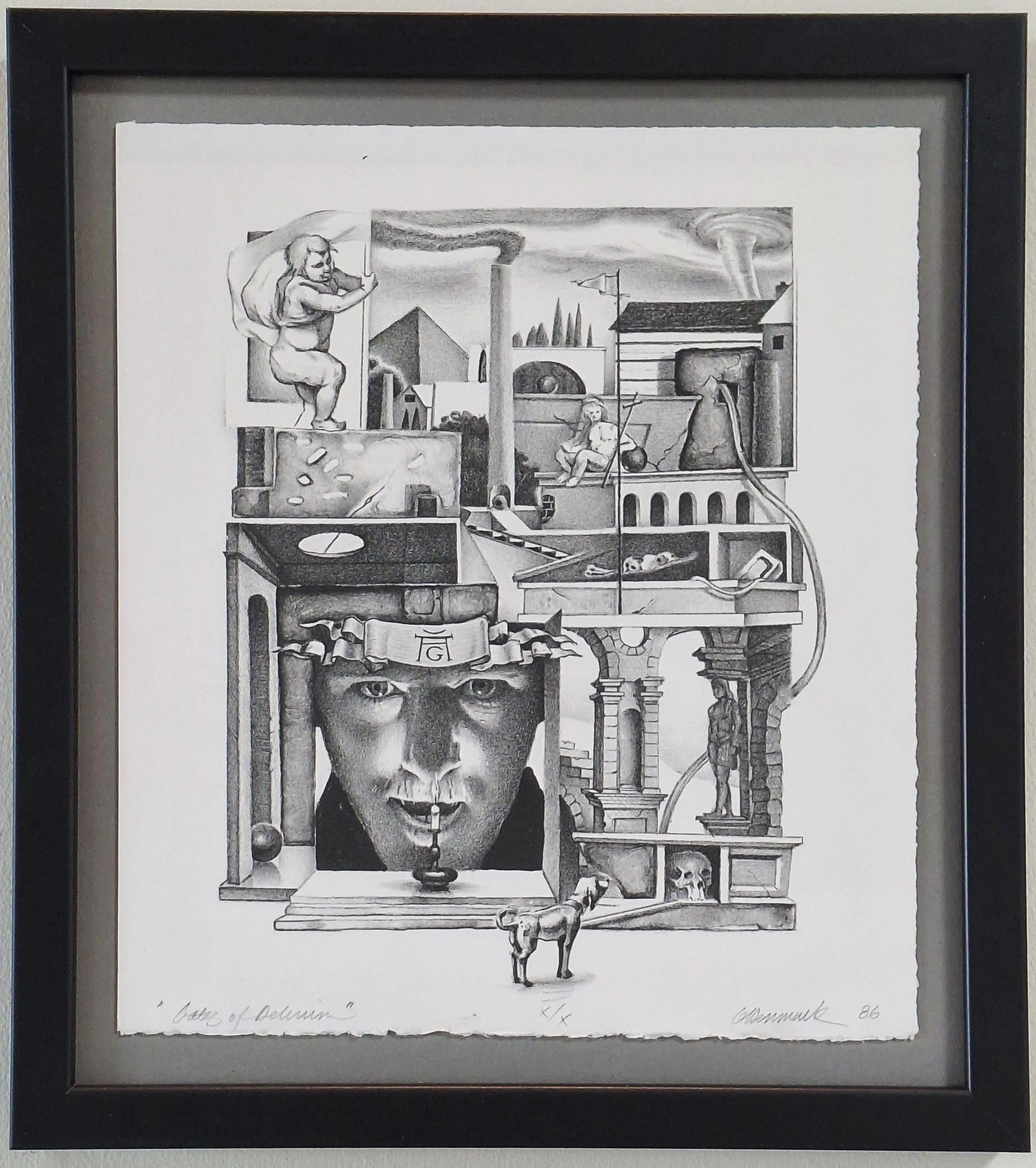 Gary Denmark Gates of Delirium, 1986, Lithograph Ed.jpg