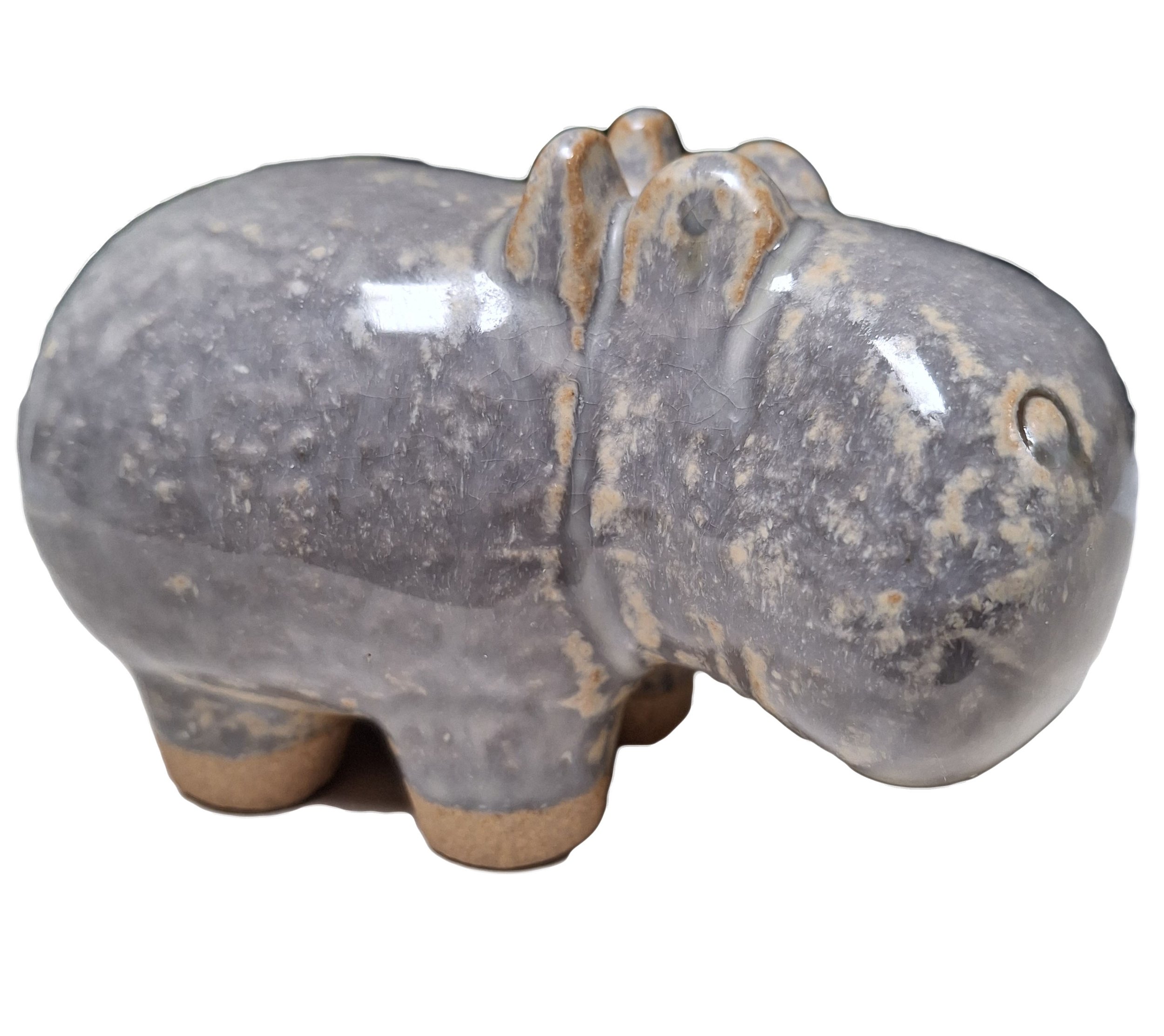 Gray-Glazed Hippo