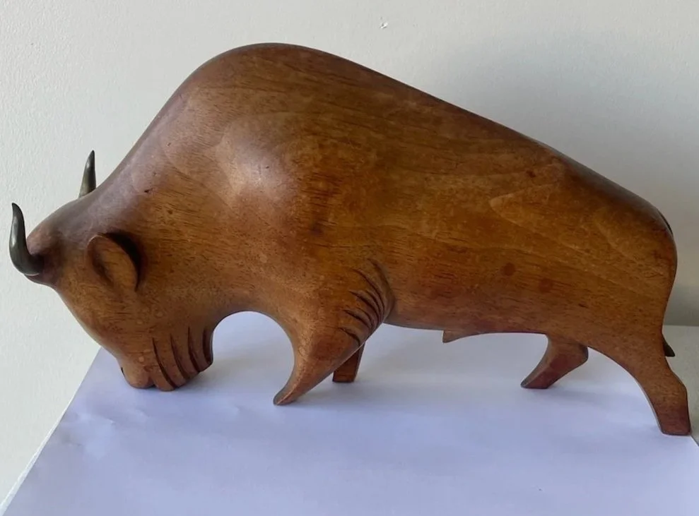SCULPTURE-Hagenauer+Buffalo+Wood+and+Bronze++11.5%28W%29+x6.5%28H%29+Inches+%241930.jpg