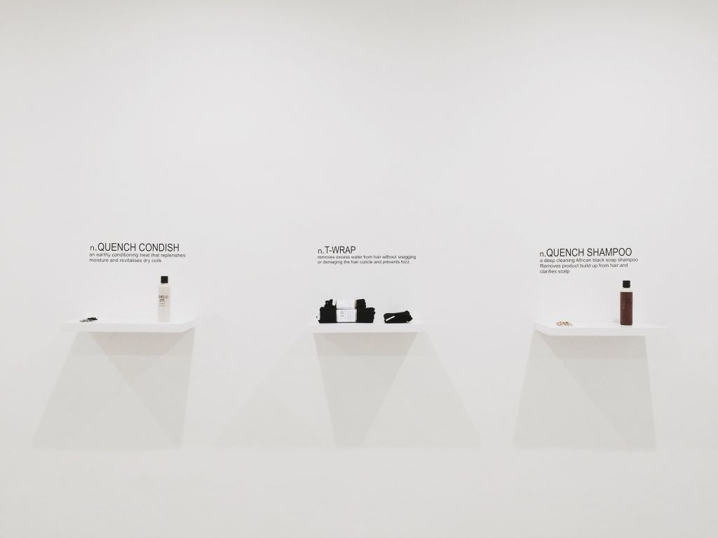 Display design for the launch a haircare brand