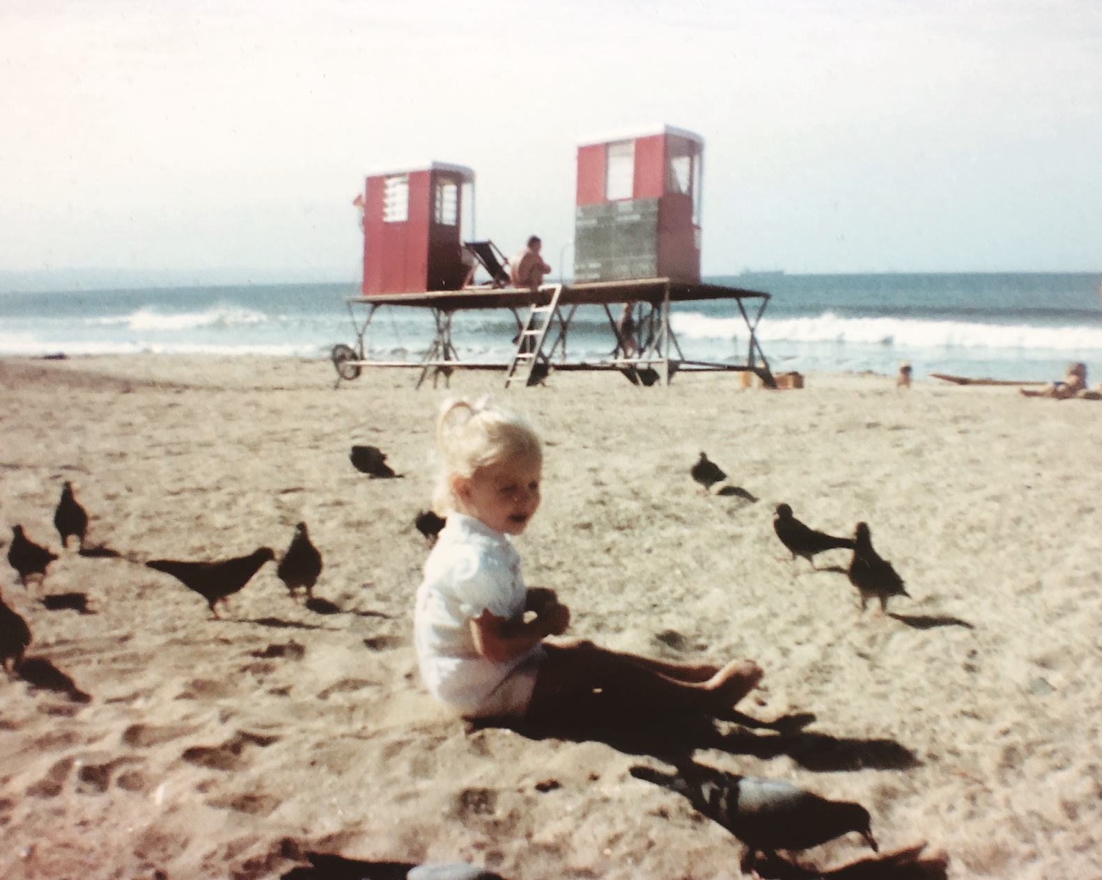 Tiny Sarah, as independent (and chatty) then as she is now.