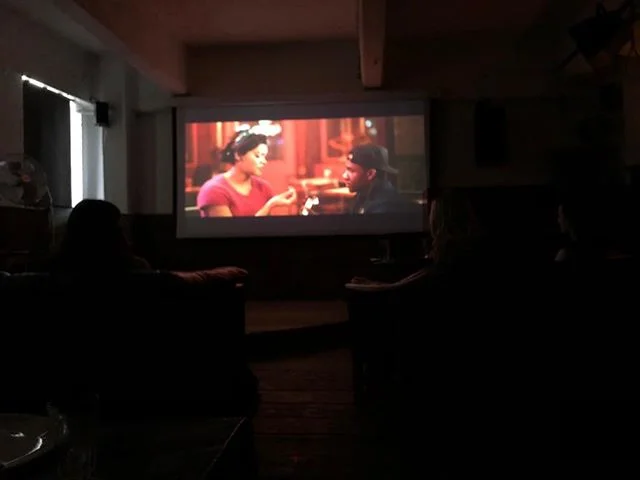 Secret screening at Shoreditch House. Lots of laughs. Going online soon. Watch this space! #hiphopcafefilm